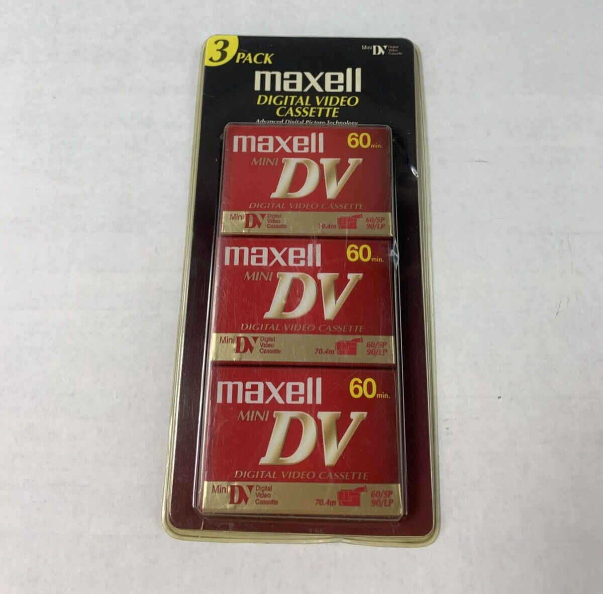 3-Pack Maxwell DVM60SE Digital Video Cassette