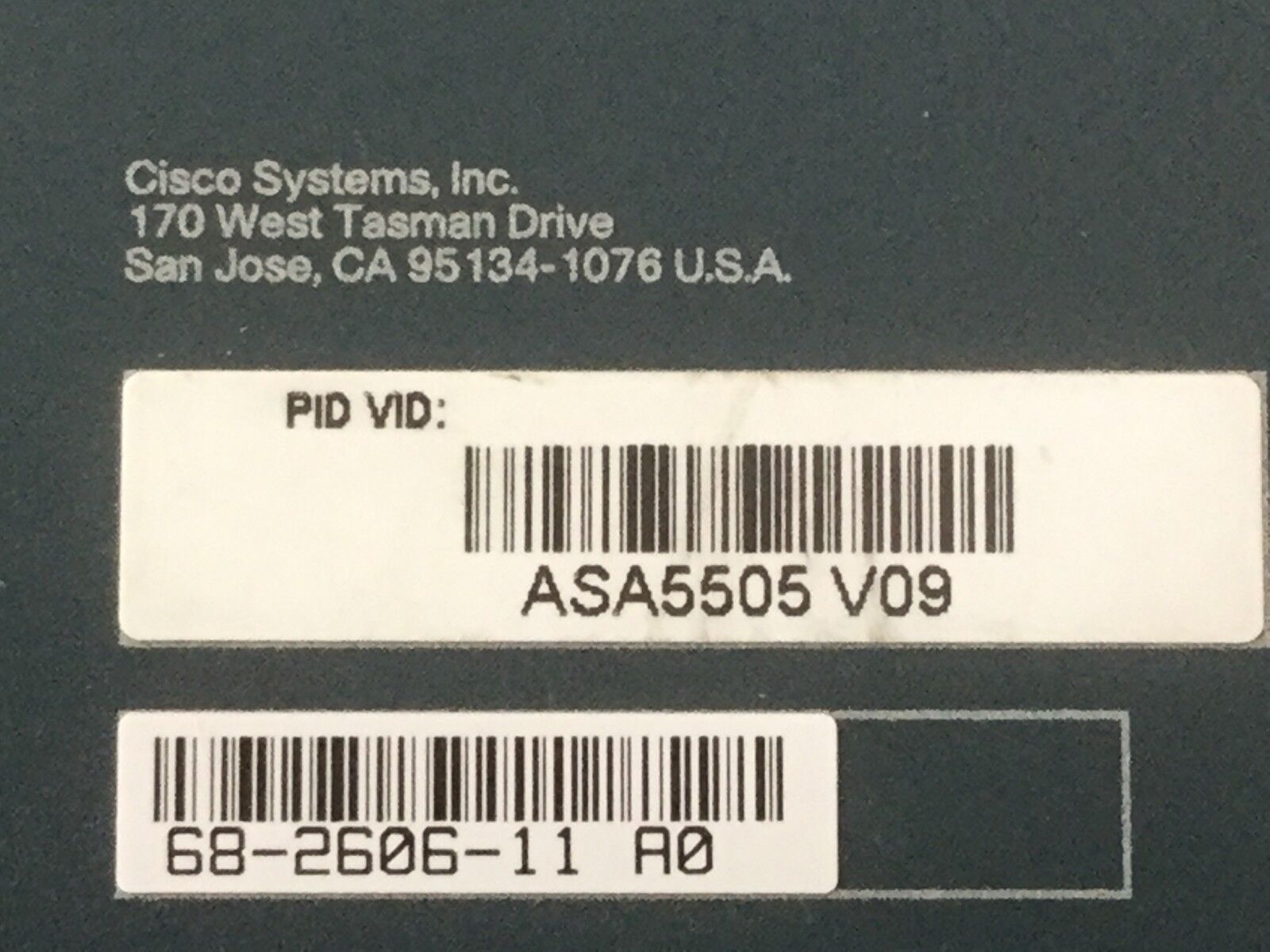 Cisco ASA 5505 V09 Series Adaptive Security Appliance