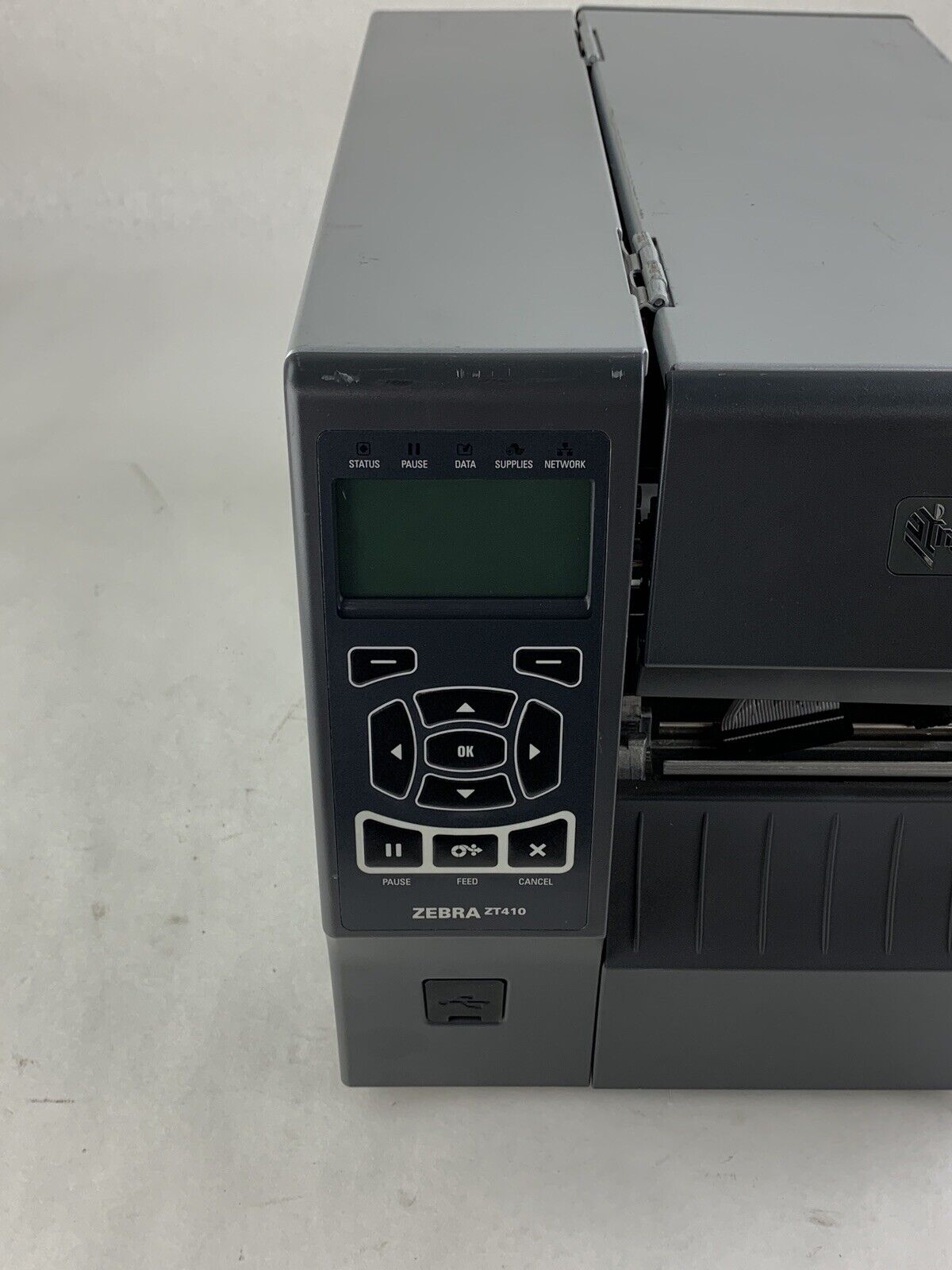 Zebra ZT410 Direct Thermal USB Barcode Printer No Printhead or Ribbon For Parts