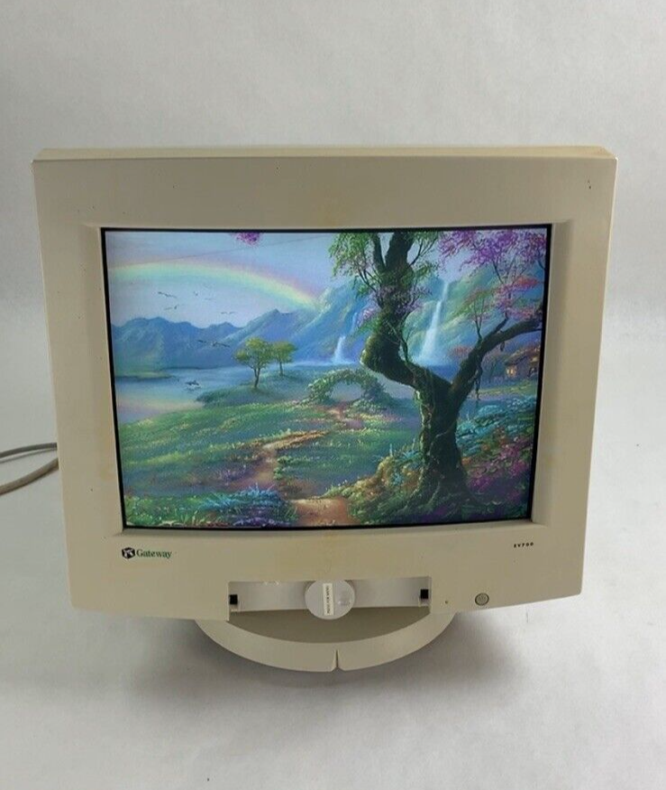 Gateway EV700 CrystalScan YE0711-01 VGA Color CRT Monitor Retro Gaming