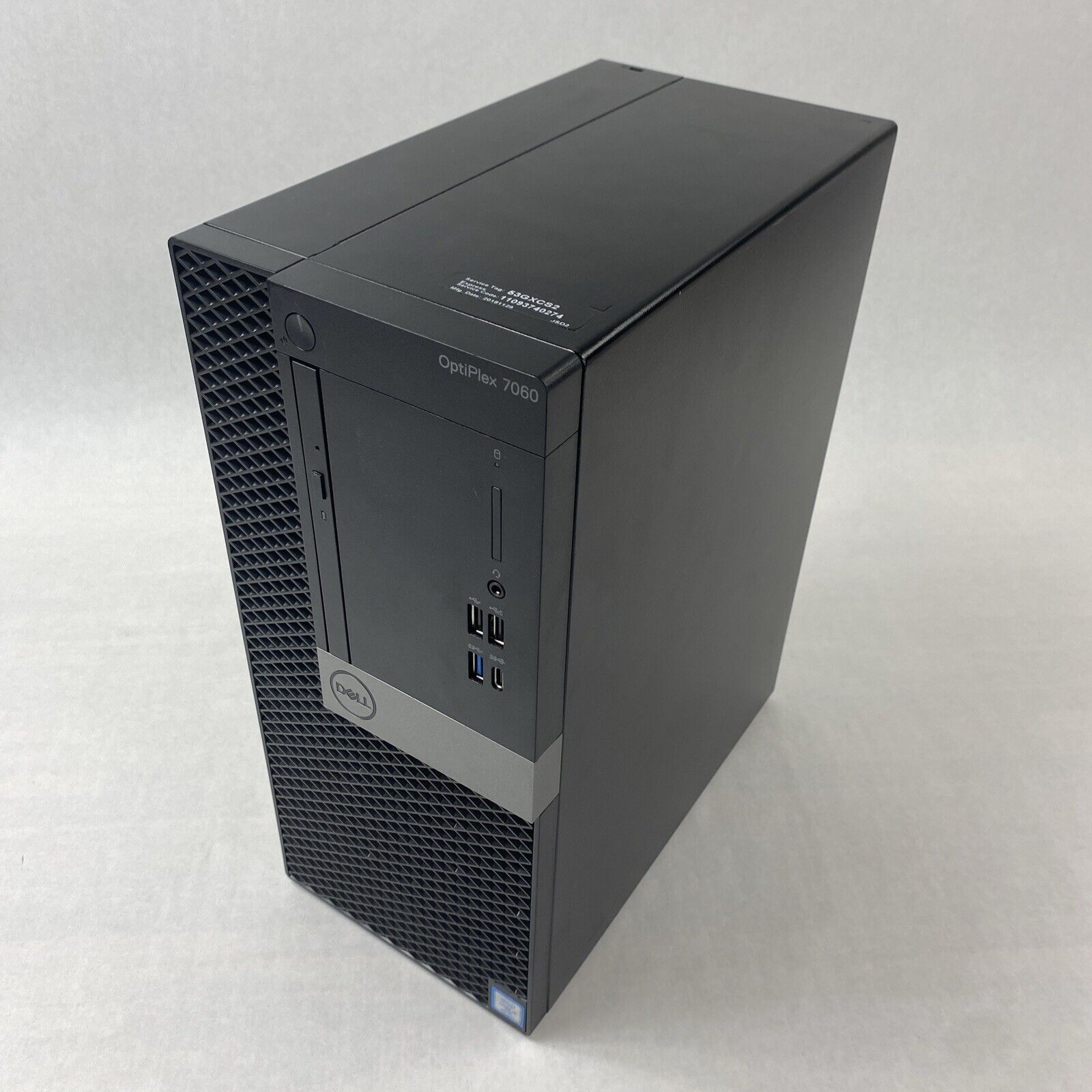 Dell OptiPlex 7060 SFF Intel Core i7-8700 3.2 GHz 8GB RAM No HDD No OS