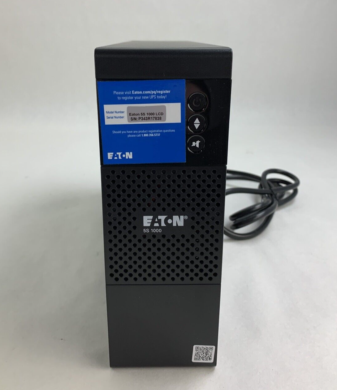 Eaton 5S1000LCD 1000 VA 600W AC 120V  External UPS  MFG 4/2024 Recharge 1/2025