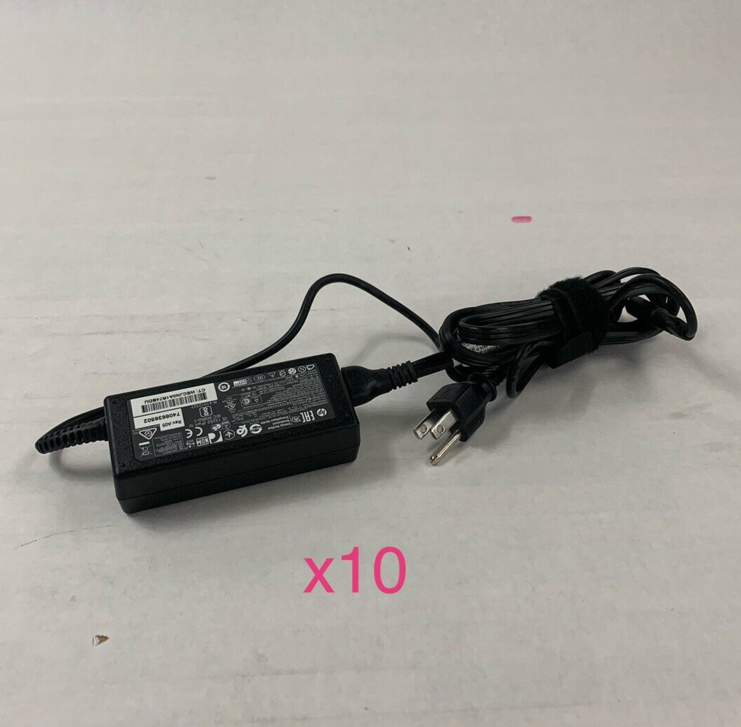 Lot of 10 HP PPP019L-S 65W AC DC Adapter Charger