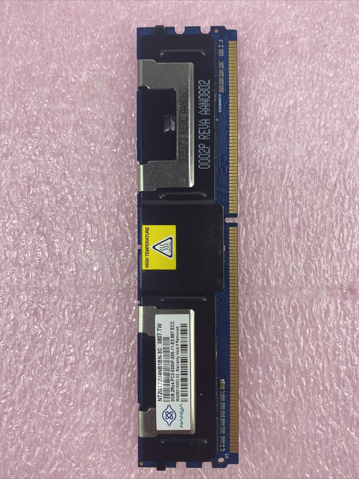 2GB Nanya NT2GT72U4NB1BN-3C 2Rx4 PC2-5300F DDR2 ECC Server Memory RAM