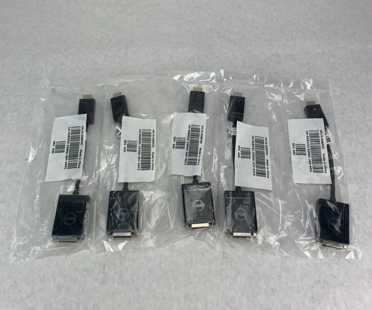 Lot of 5 Dell 0G8M3C Adapter