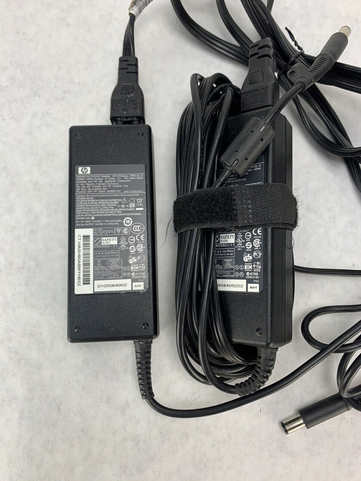 Lot 2 Genuine HP PPP012L-E 756414-001 19V 4.74A 90W Laptop Charger Adapter