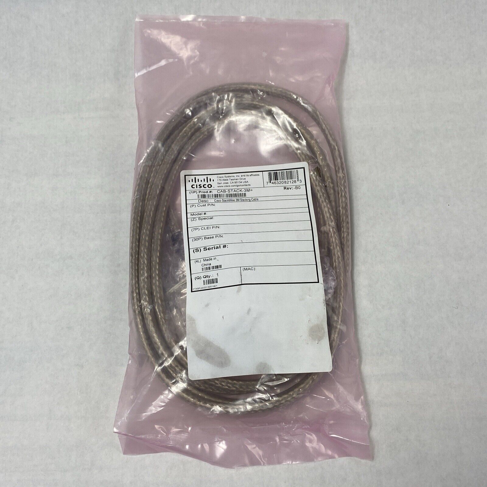 Cisco CAB-STACK-3M StackWise 3M Stacking Cable 72-2634-01