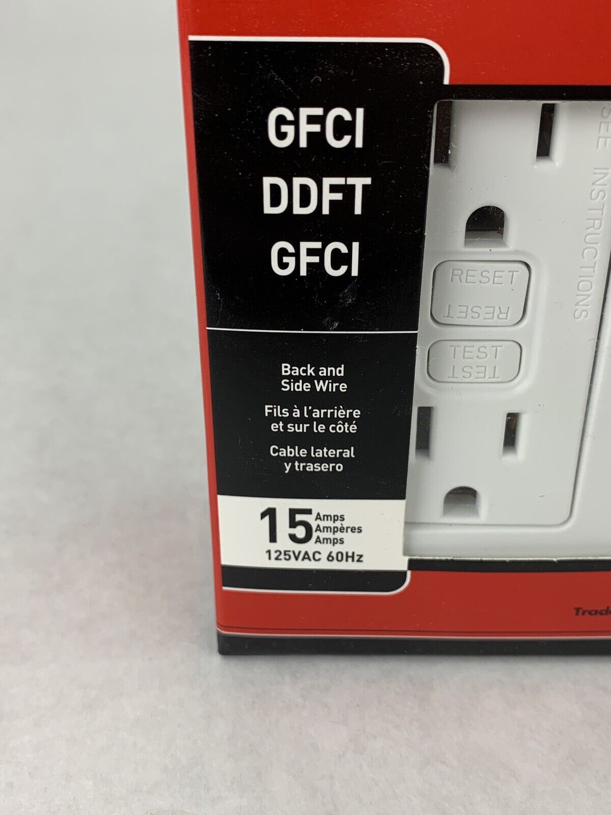 New Pass & Seymour LeGrand 1595-WCC10 GFCI Duplex Receptacle White