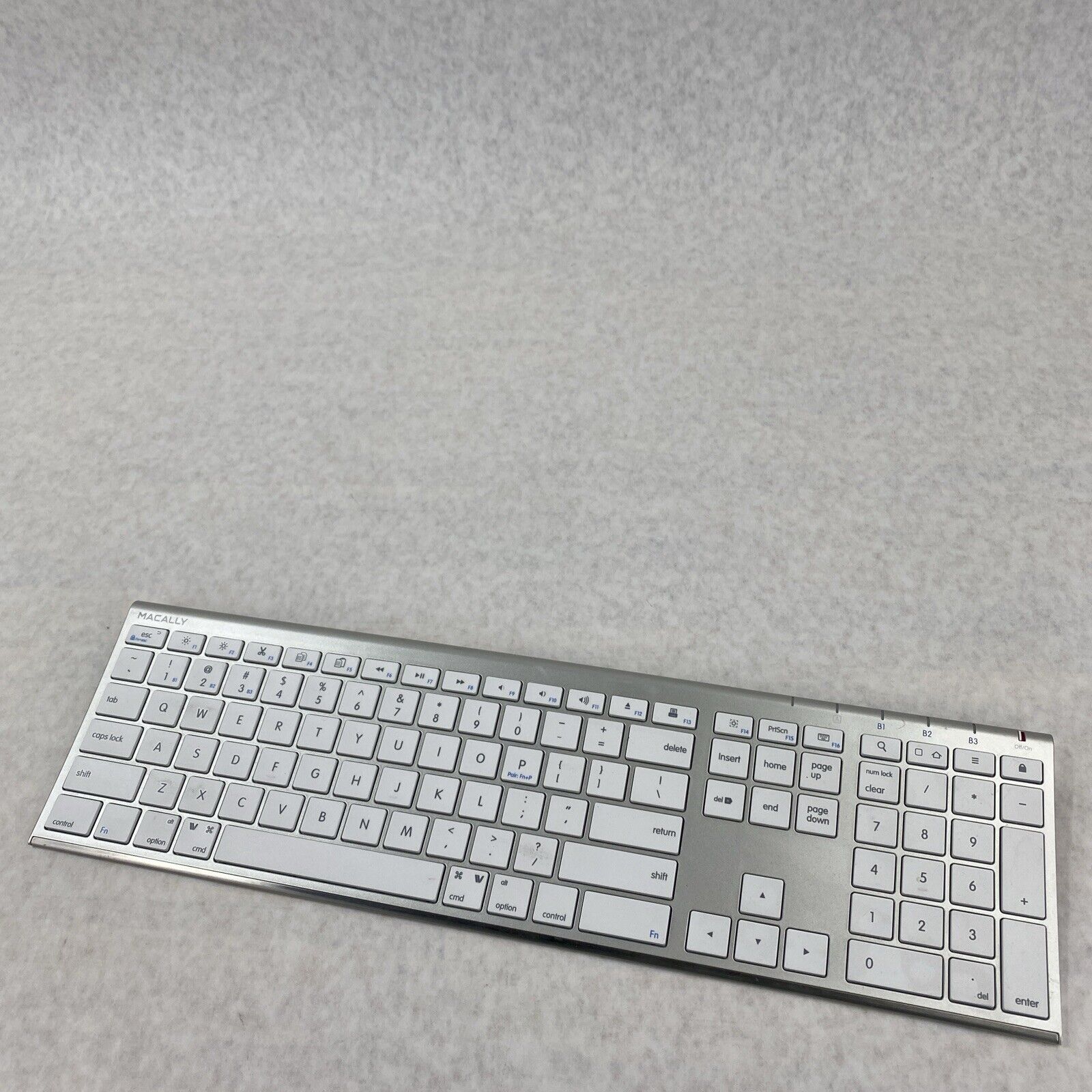 Macally ACEBTKEYA Quick Switch Mac Bluetooth Keyboard for 3 Devices