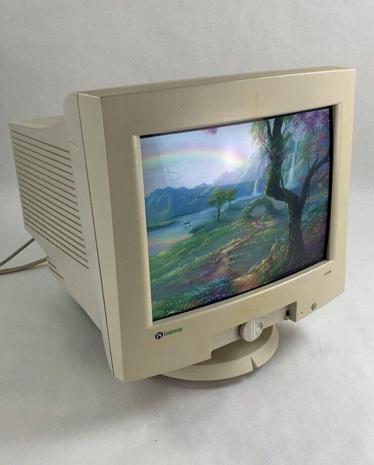 Gateway EV700 CrystalScan YE0711-01 VGA Color CRT Monitor Retro Gaming