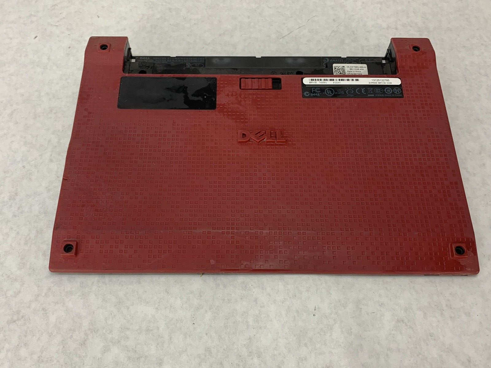 Genuine Dell Latitude 2100 Laptop Base Bottom Case R243R Red