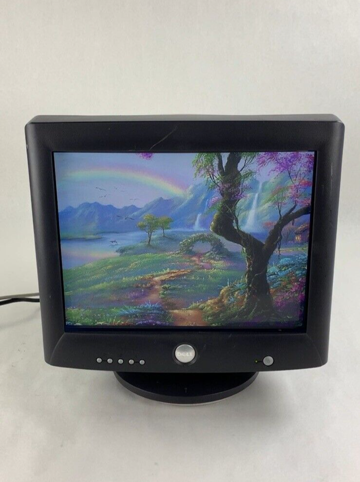 Dell M782 08G157 16" Flat CRT Color VGA Computer Monitor  Retro Gaming Grade B