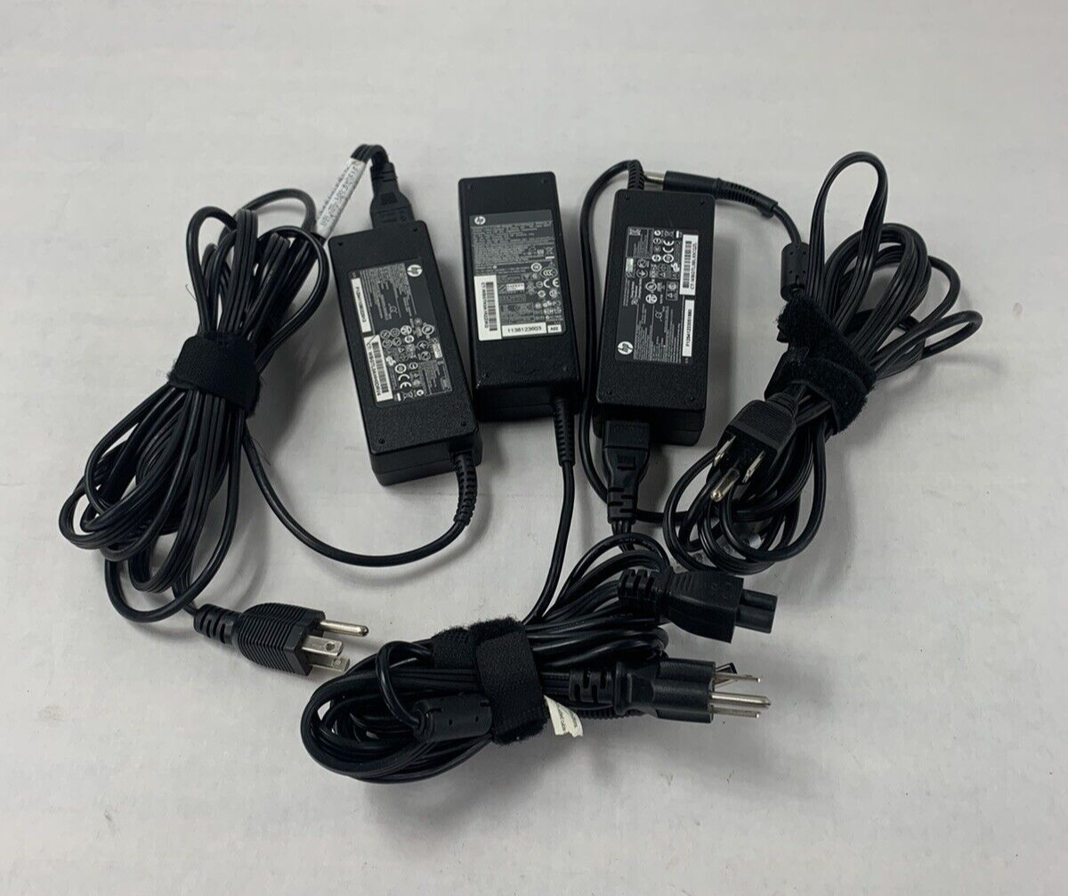 Lot 3 Genuine HP PPP012L-E 756414-001 19V 4.74A 90W Laptop Charger Adapter