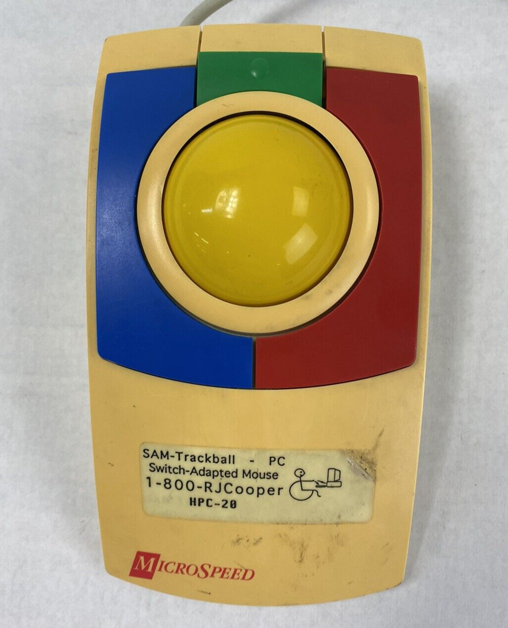 Vintage MicroSpeed Kid Trac PD-280S Trackball Mouse Tested