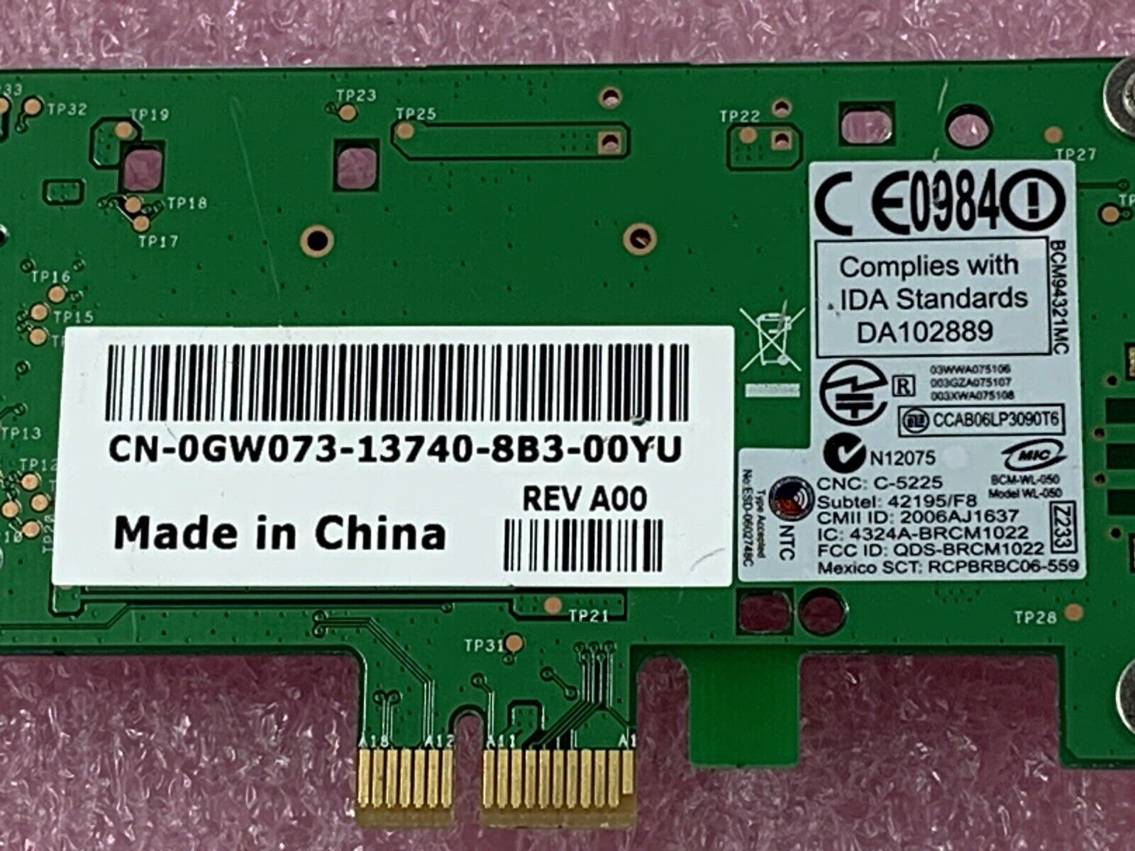 Dell 0MX846 Wireless Network Adapter