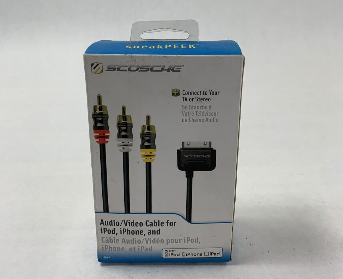 Scosche Audio/Video Cable for iPod, iPhone, and iPad