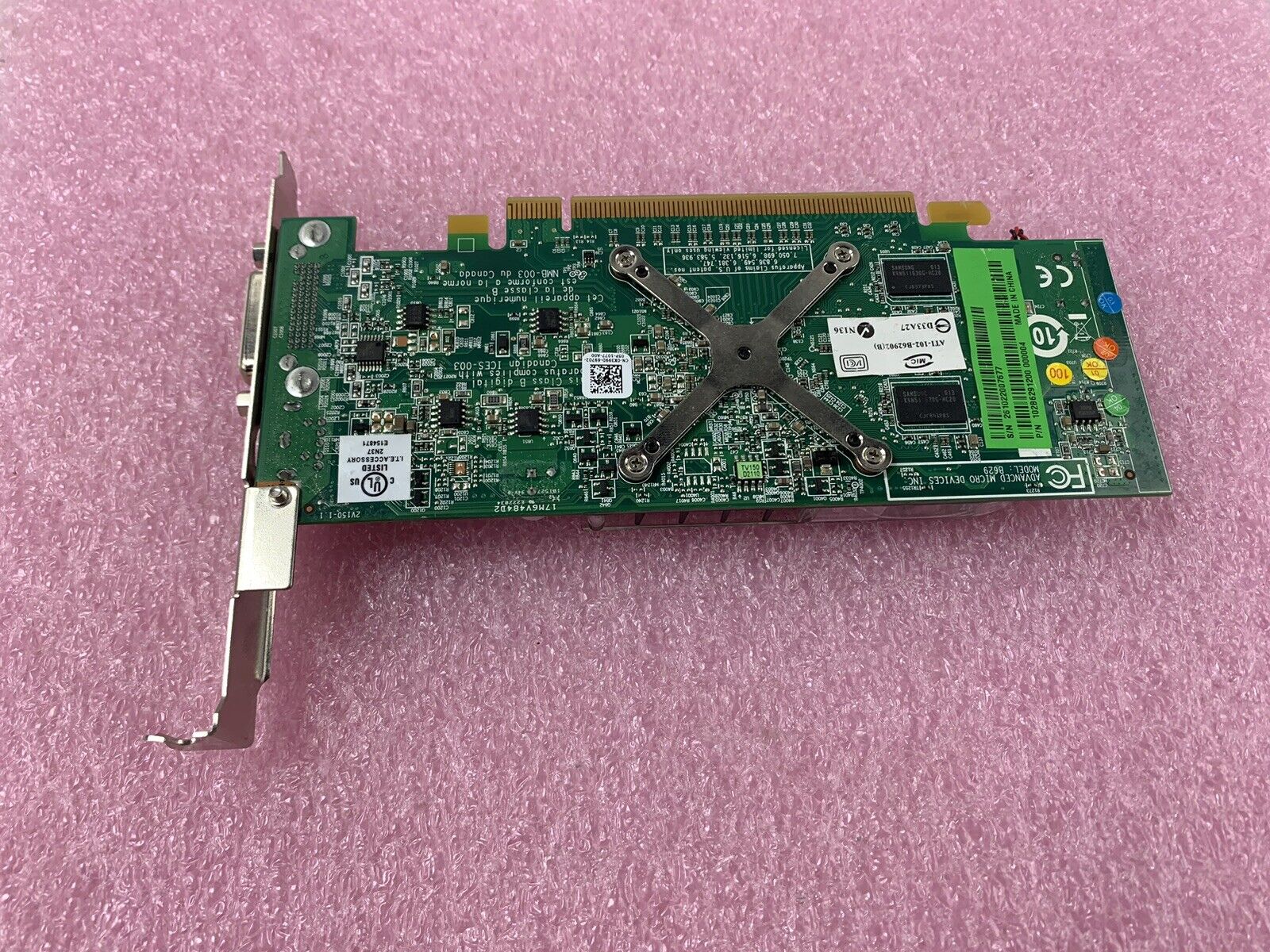 Mix of 4 Untested ATI Radeon 256MB DMS-59 S-Video PCIe16 GPUs