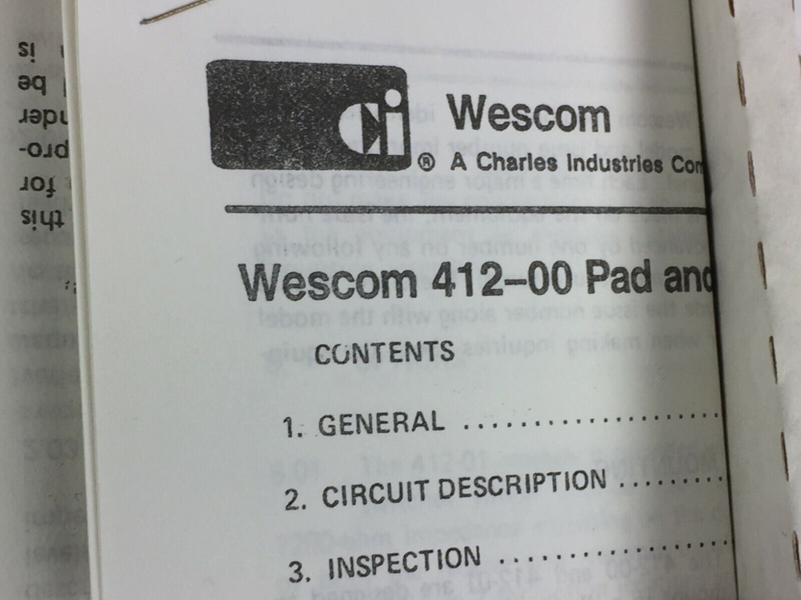 Wescom 91-041201-C 4W Pad/Transformer Module