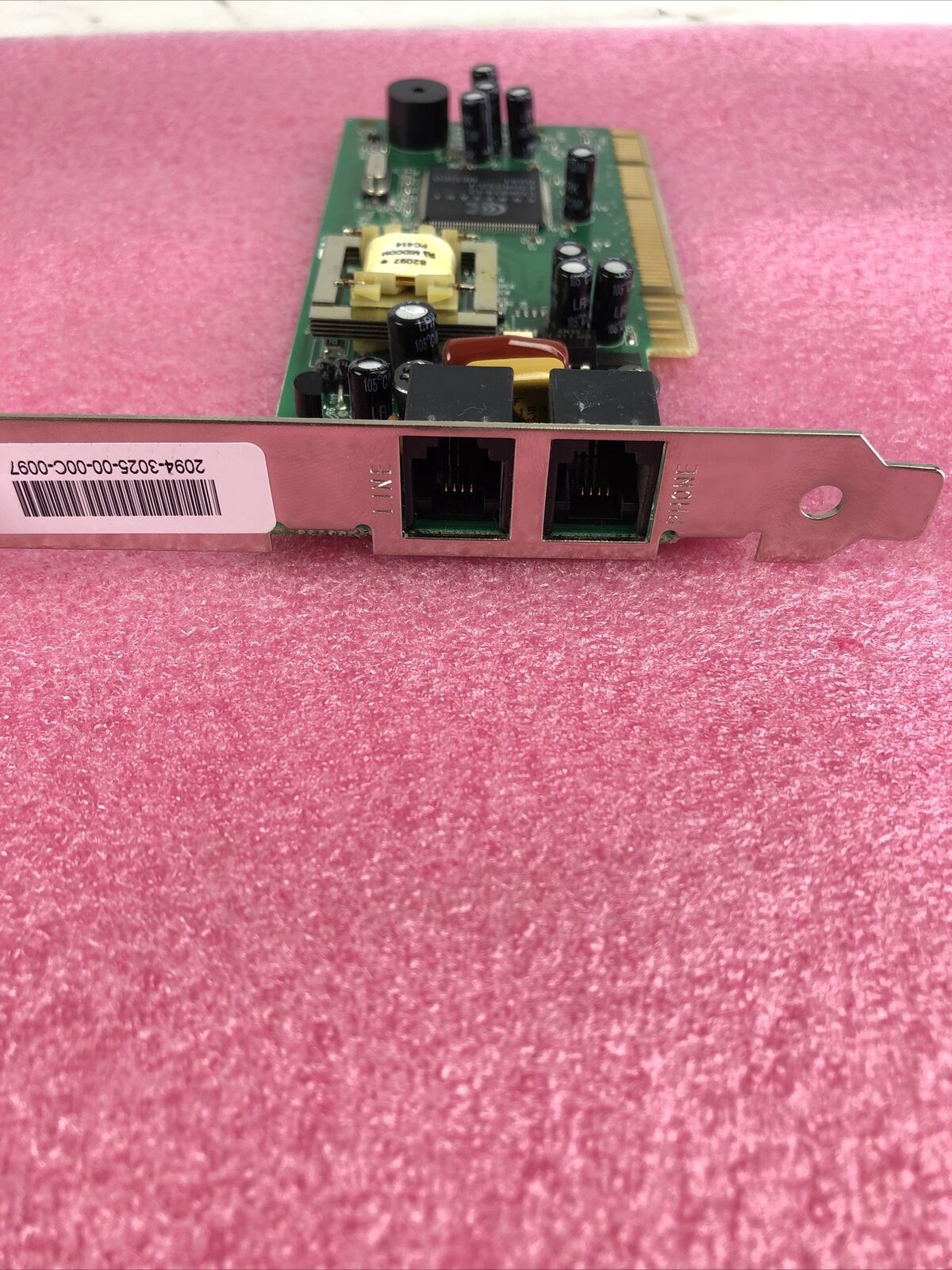 Zoom Telephonics V.92 PCI 56K Modem 3025C Series 0163