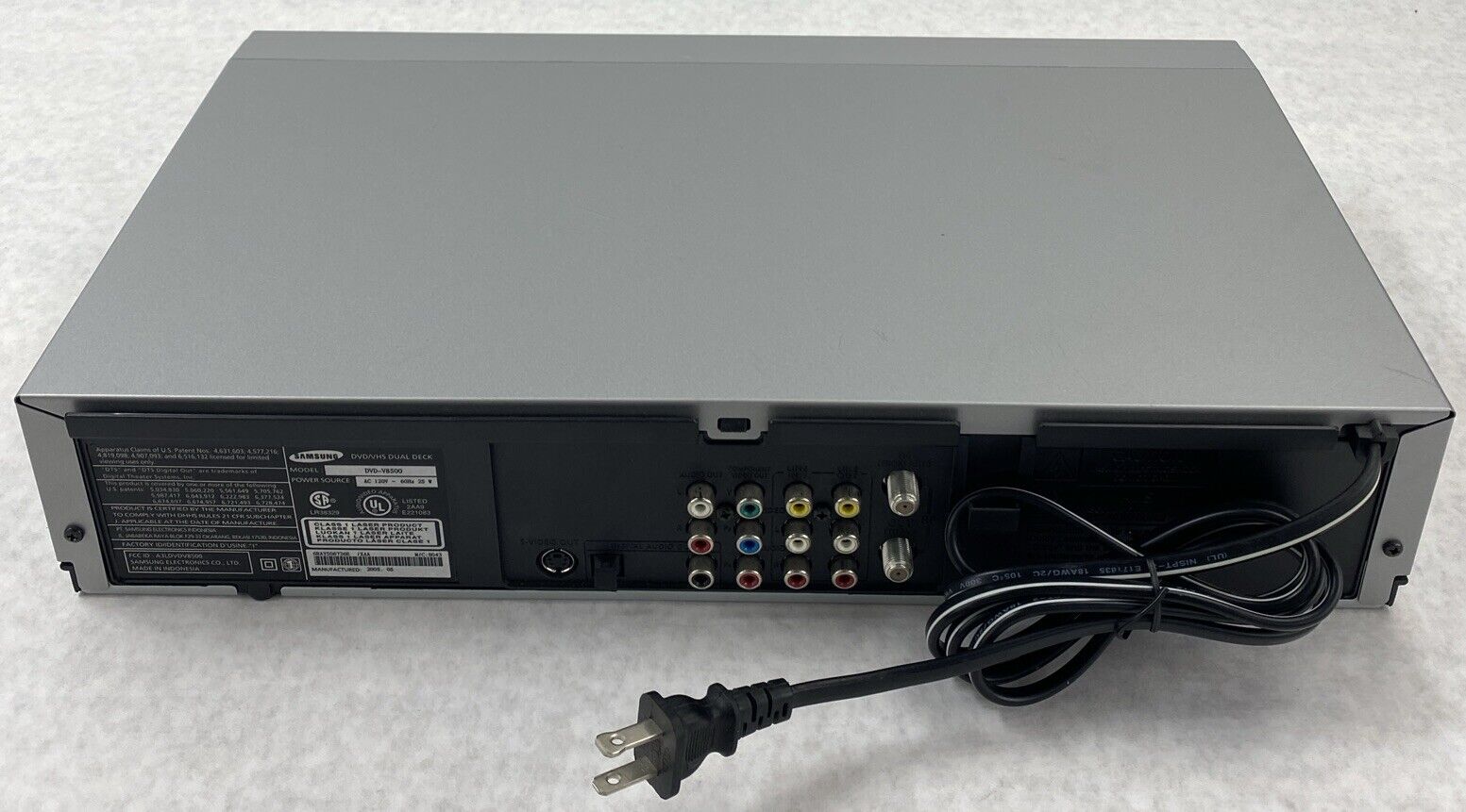 Samsung DVD-V8500 DVD VCR Combo Player No Remote BAD DVD