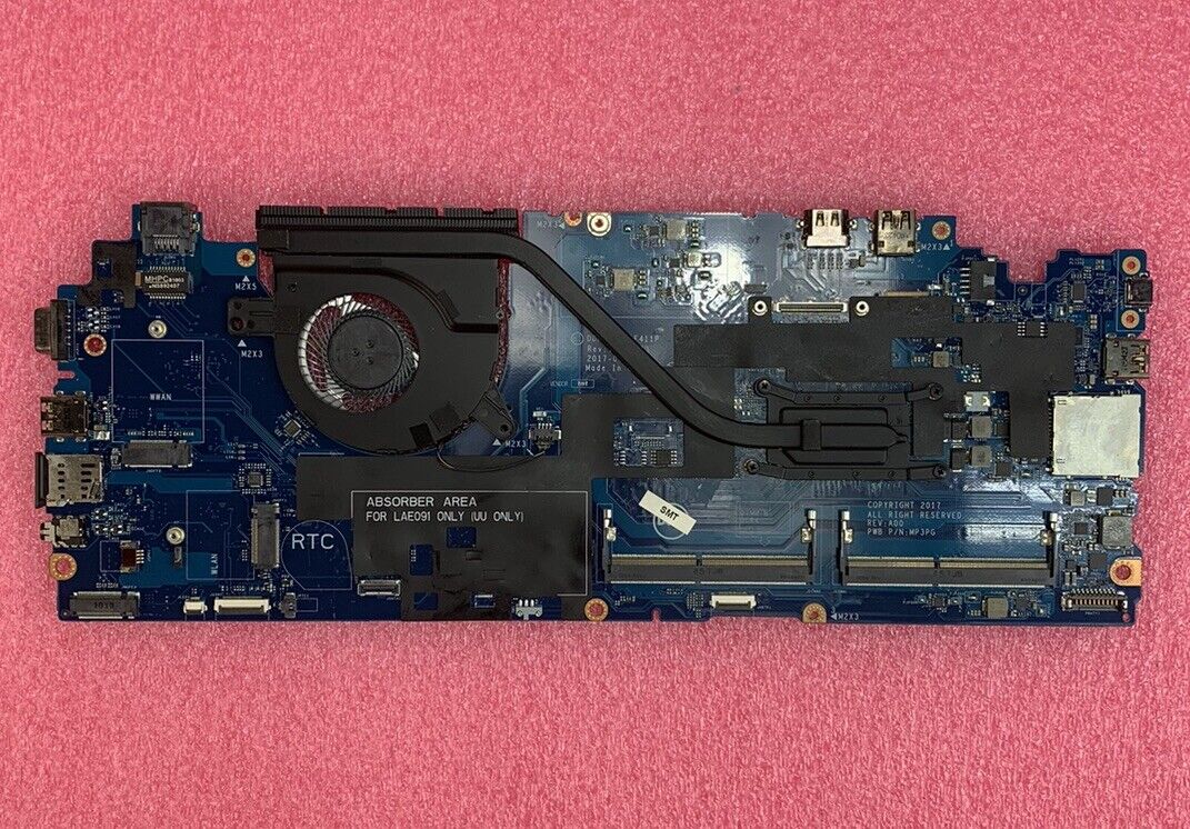 Dell D2N2V Latitude 5590 Laptop Motherboard Intel Core i5-7300U 2.6GHz No RAM