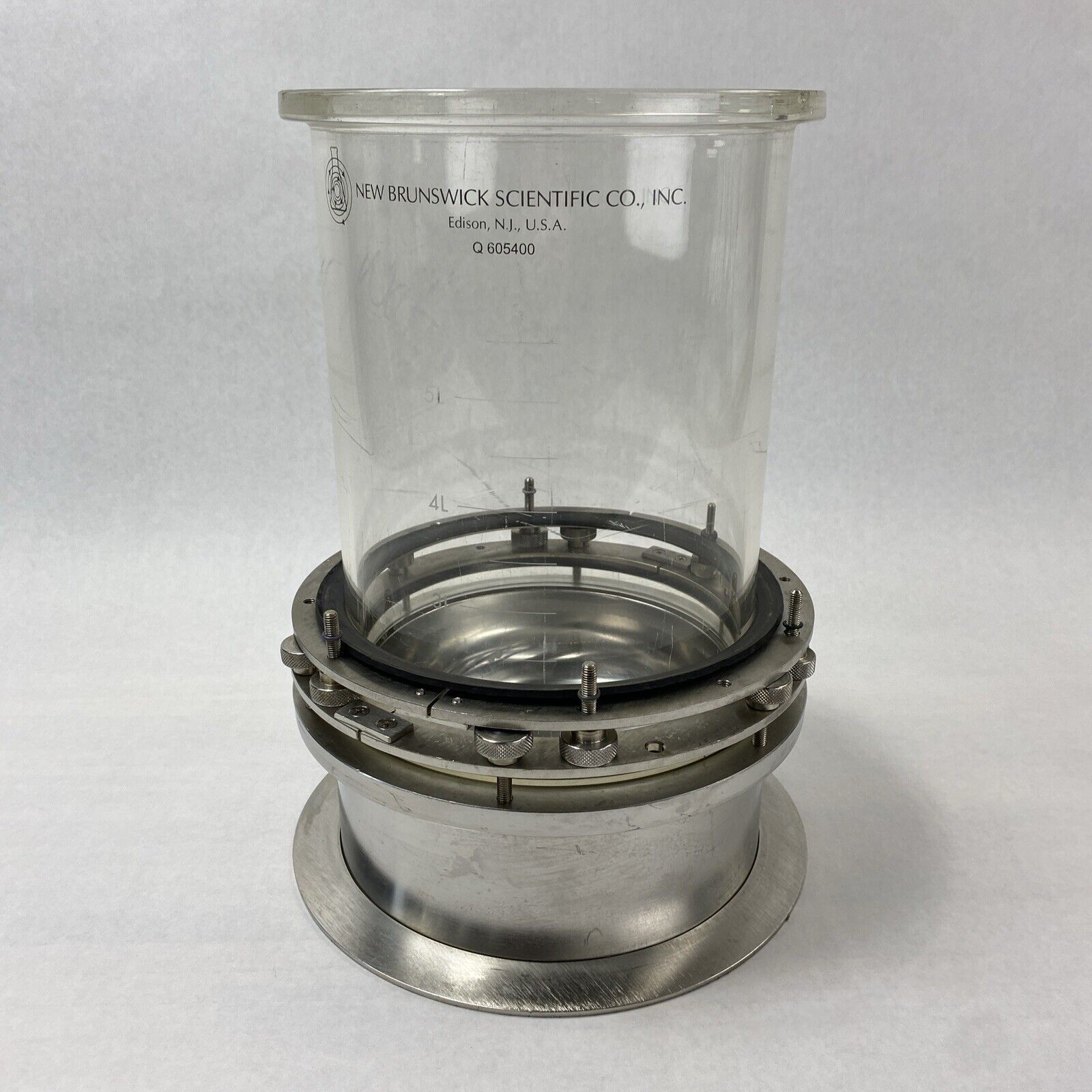 New Brunswick Scientific Q 605400 5L Glass Vessel Fermentor Bioreactor