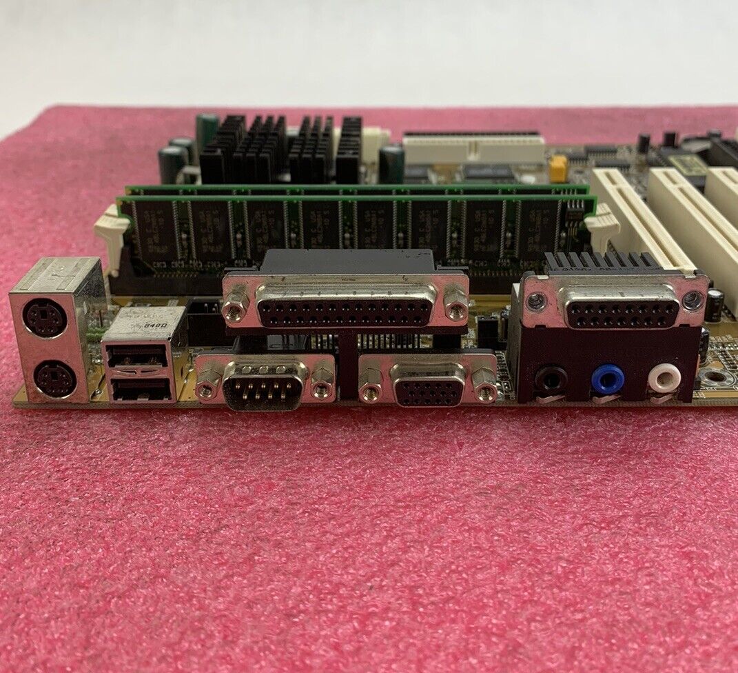 SIS M5SIB Motherboard AMD-K6 3D 300MHz 60MB RAM 2x ISA w/Shield