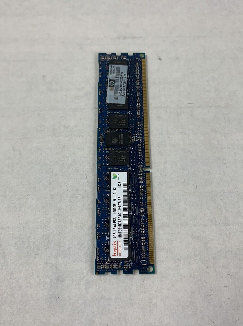 Hynix 24GB Kit 6x4GB 1Rx4 PC3-10600R-9-10-C1 HMT351R7AFR4C-H9 TB AB Server Ram