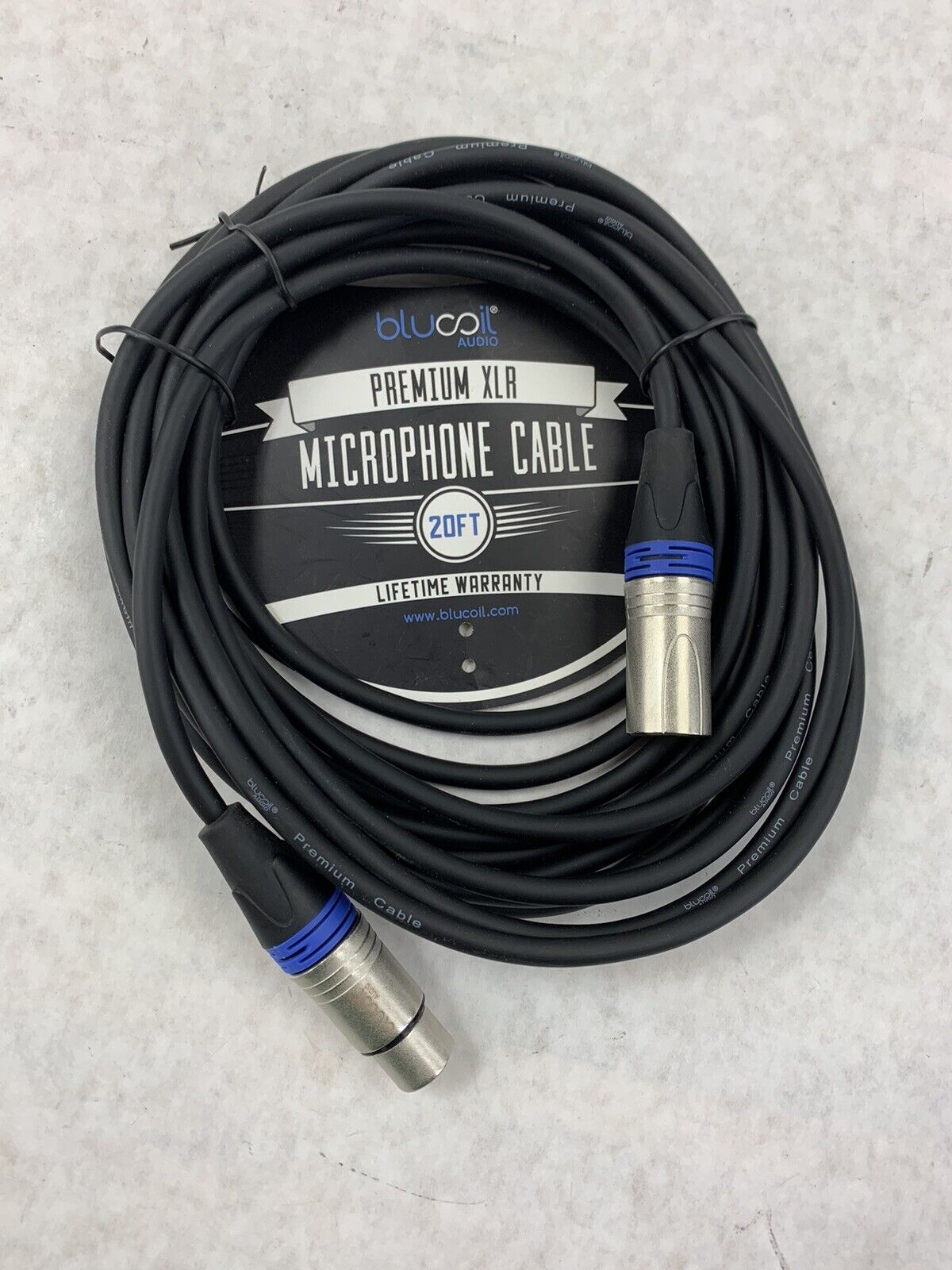 Bluecoil Audio Premium XLR 20ft Microphone Cable