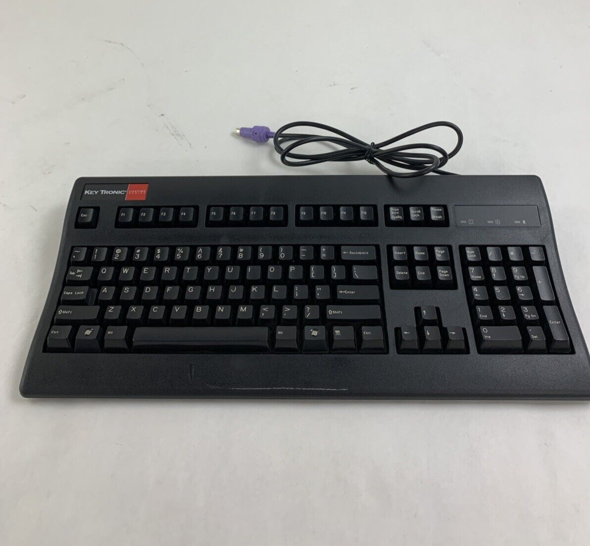 Vintage Lifetime by Keytronic Designer-P2 Wired Black Keyboard Tested