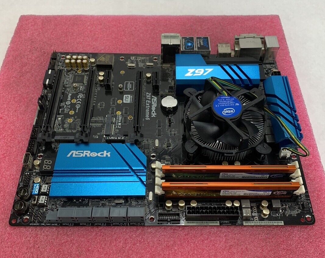 AsRock Z96 Extreme 6 Motherboard Intel Core i5-4690K 3.5GHz 8GB RAM w/Shield