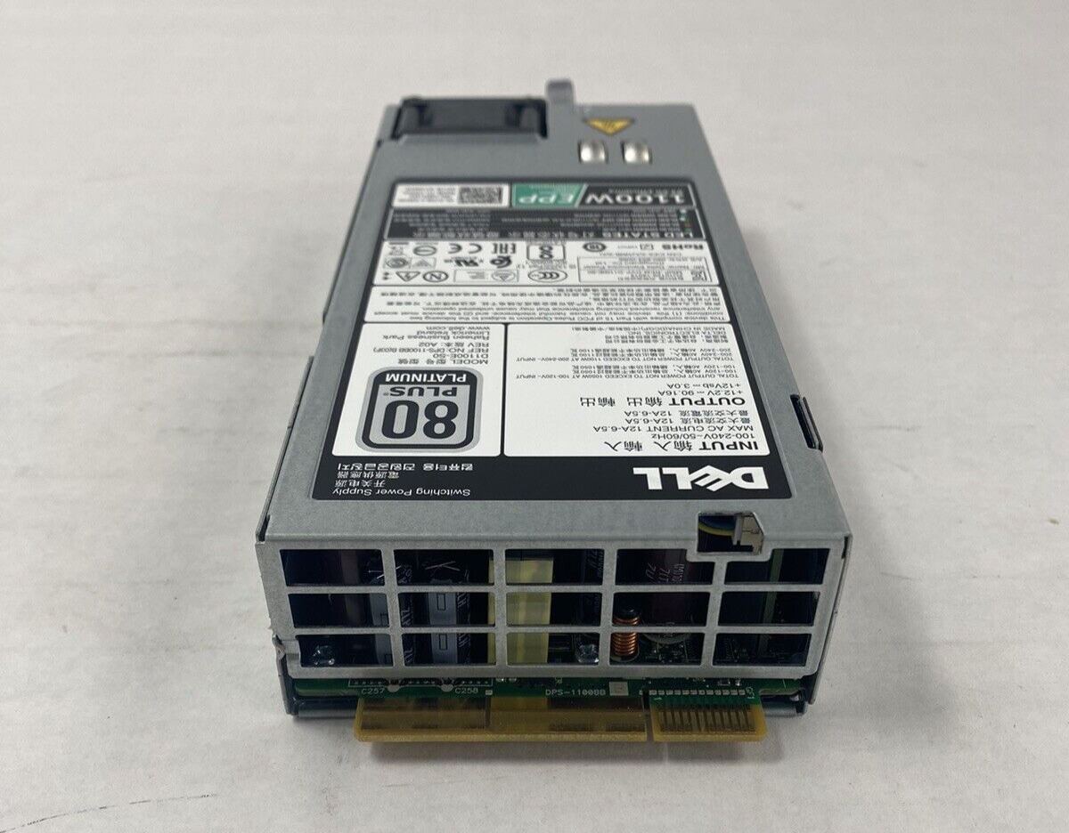 Dell D1100E-S0 1100W DP/N: 0PR21C 80 Plus Platinum Switching Power Supply Tested