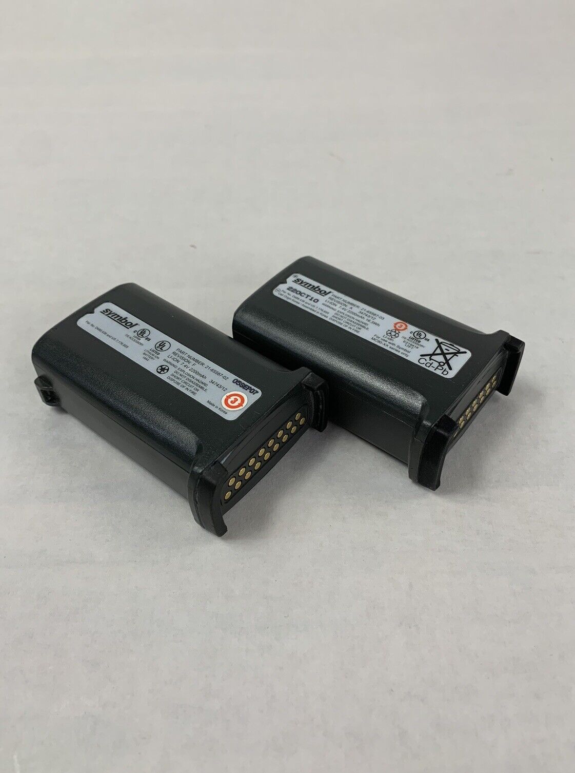 Symbol Barcode Scanner Battery 21-65587-02 (Lot of 2)