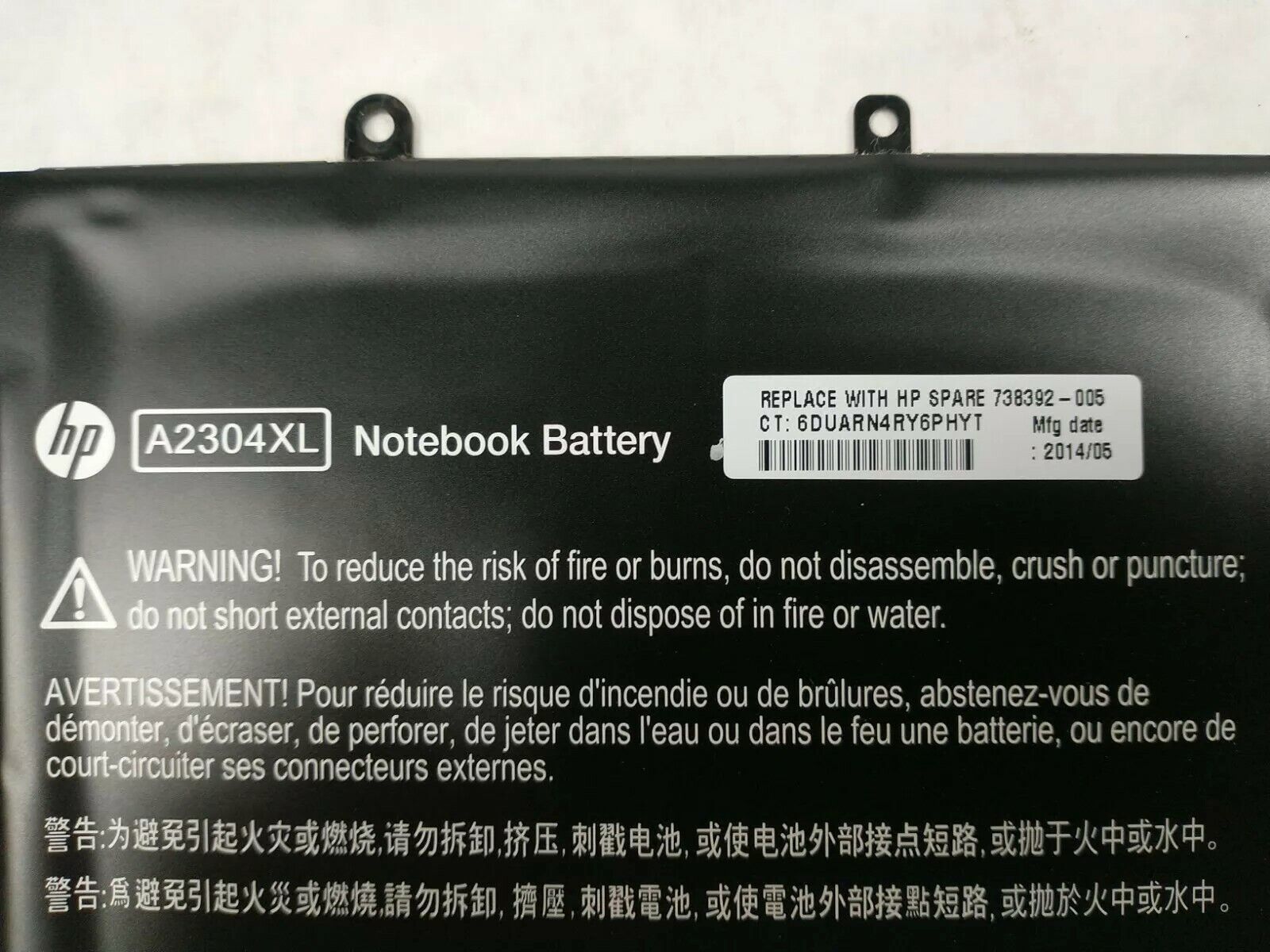 HP Chromebook 14-Q 51Wh 7.5V Laptop Battery HSTNN-LB5R 738392-005 (Lot of 2)