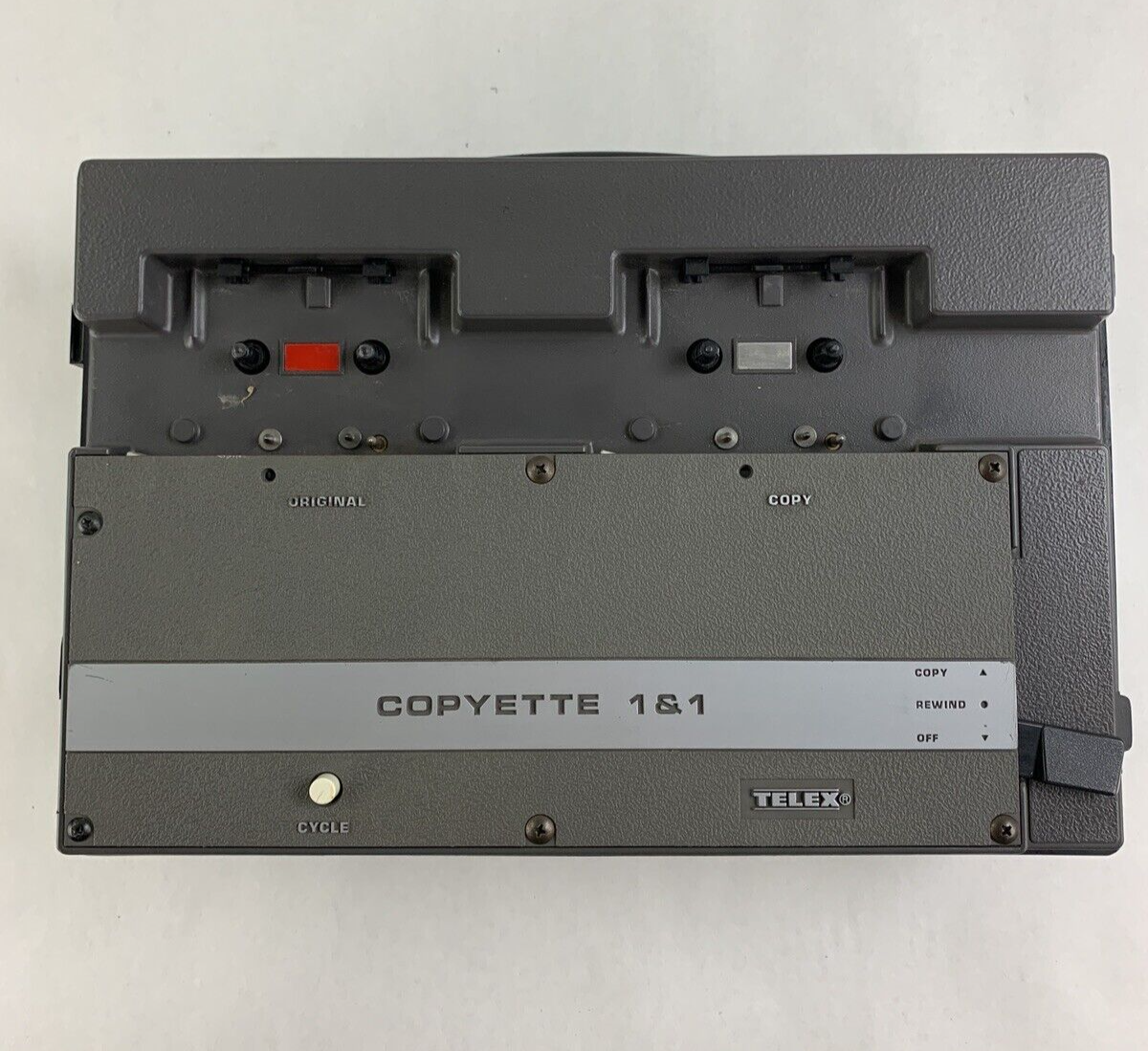 Telex Copyette 1 & 1  Stereo Cassette Tape Duplicator Copier 92711-001 No Power