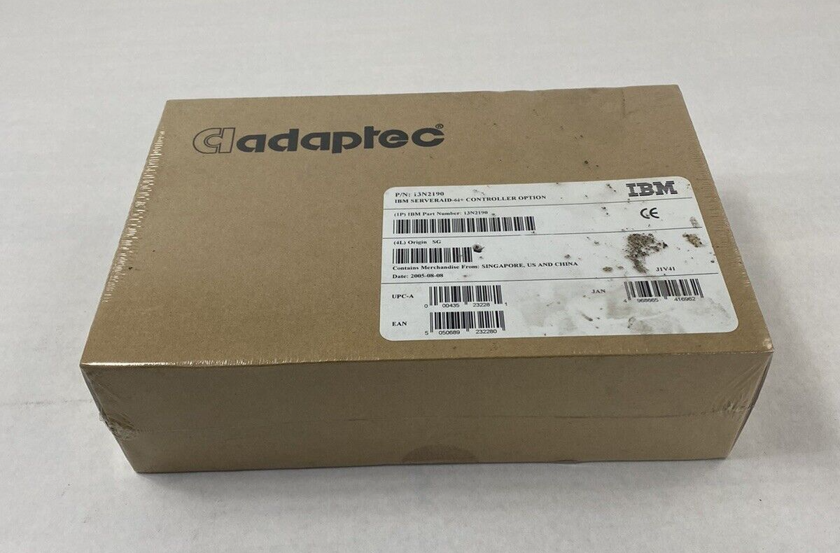 Adaptec IBM ServeRAID-6i + Controller Option P/N: 13N2190 Sealed