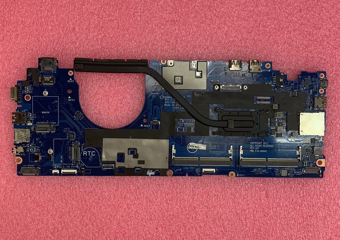 Dell M3HDV Latitude 5580 Laptop Motherboard Intel Core i5-7300U 2.6 GHz