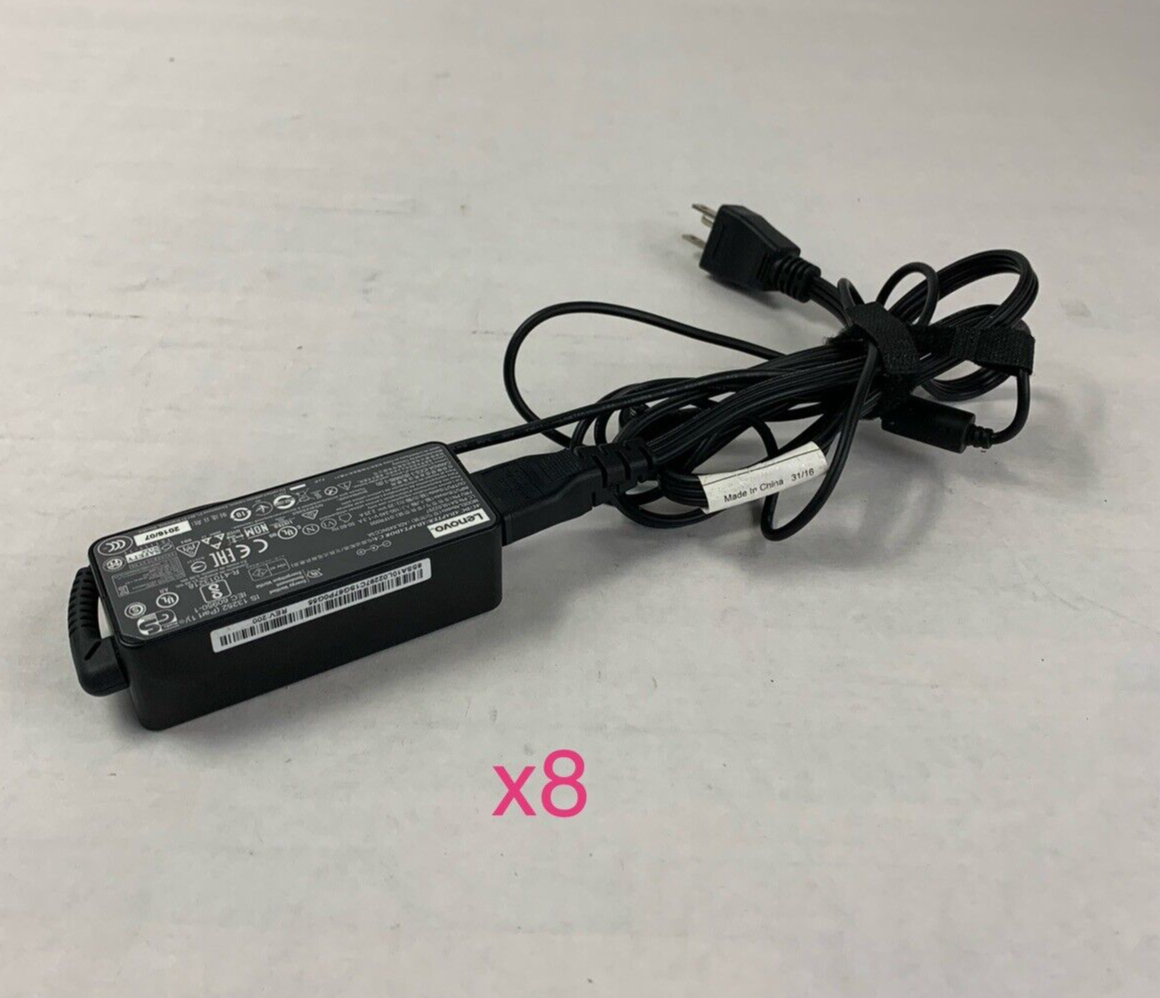 Mixed Lot of 8 Lenovo 20V 2.25A 45W AC Adapter