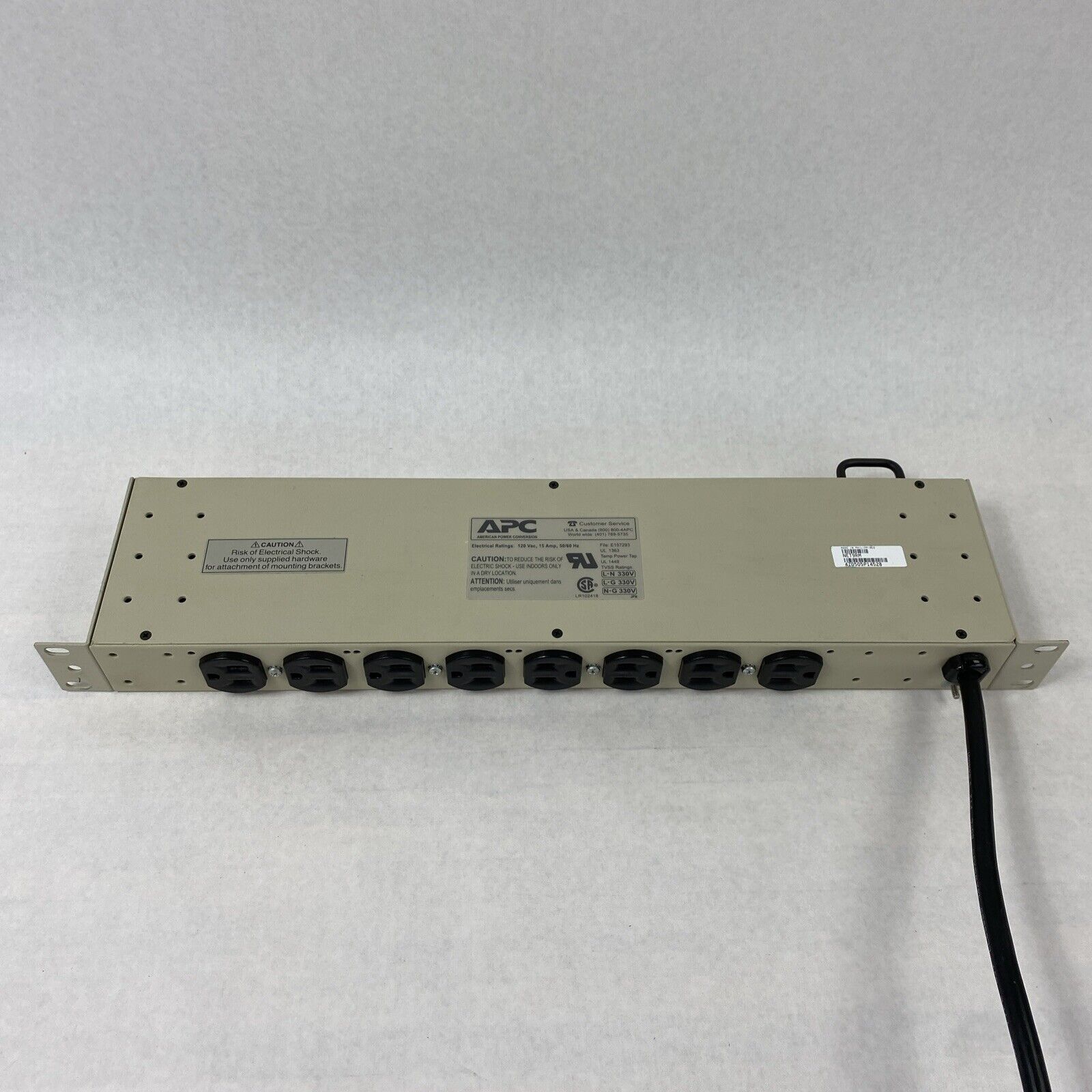 APC NET9RM SurgeArrest Network 9-Outlet Power Distribution