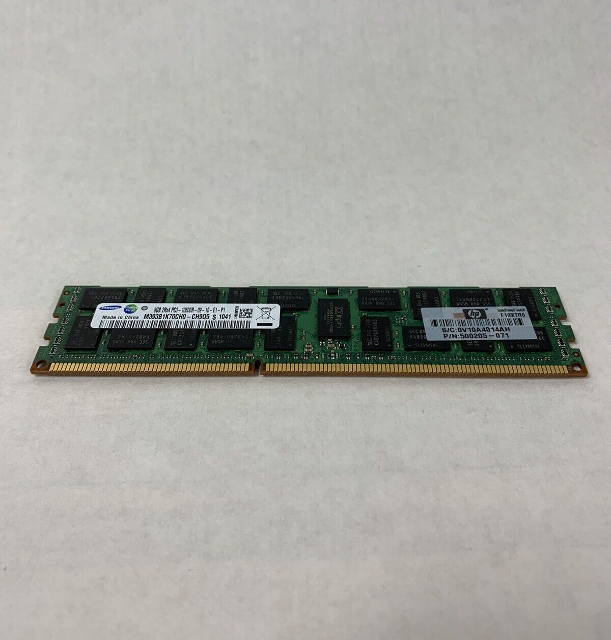 Samsung 32 GB Kit 8x8GB 2Rx4 PC3-10600R-09-10-E1-P1 Server Ram