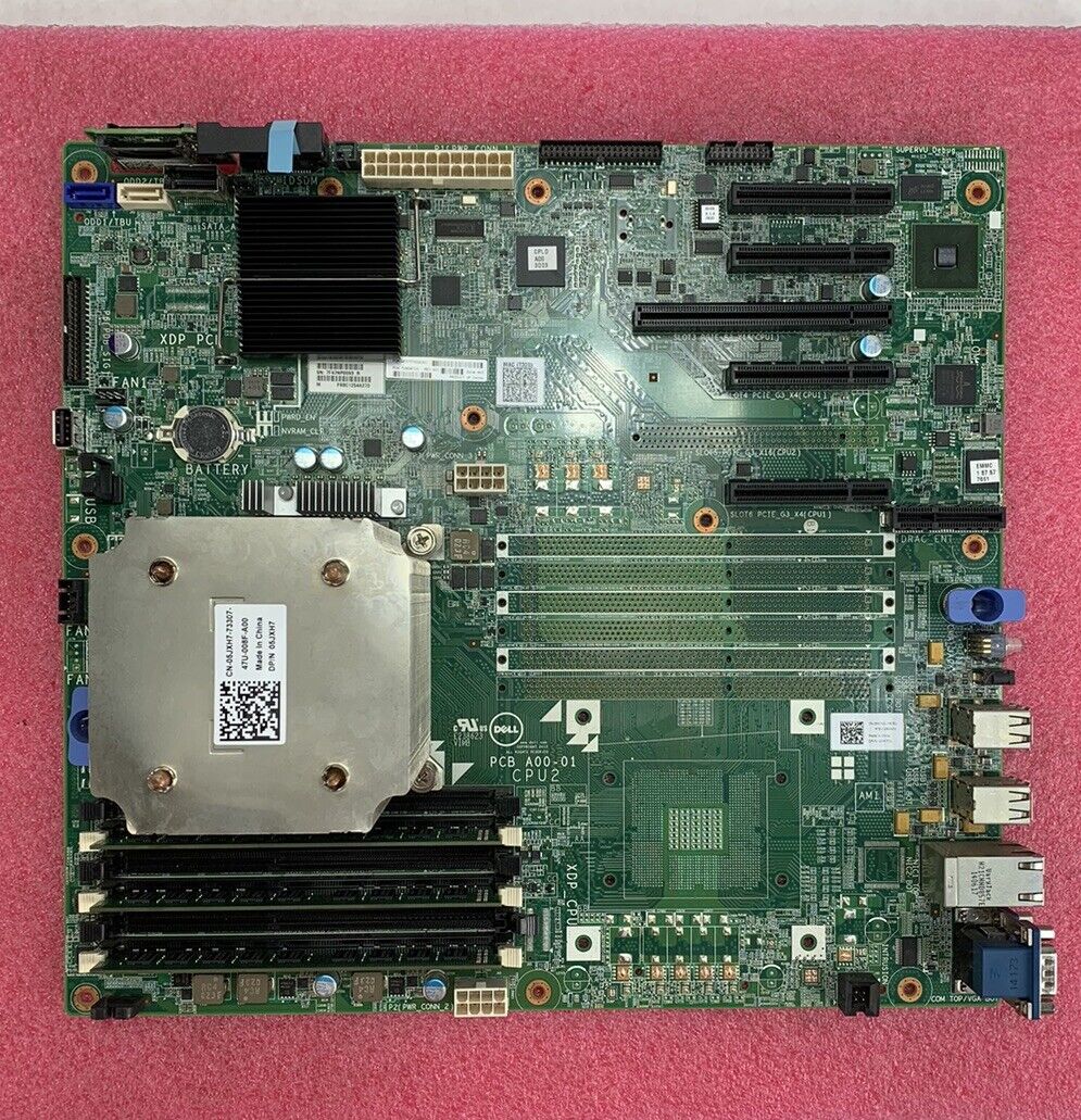 Dell Poweredge T320 Motherboard Xeon ES-2407 2.2 GHz 12GB RAM No I/O Shield