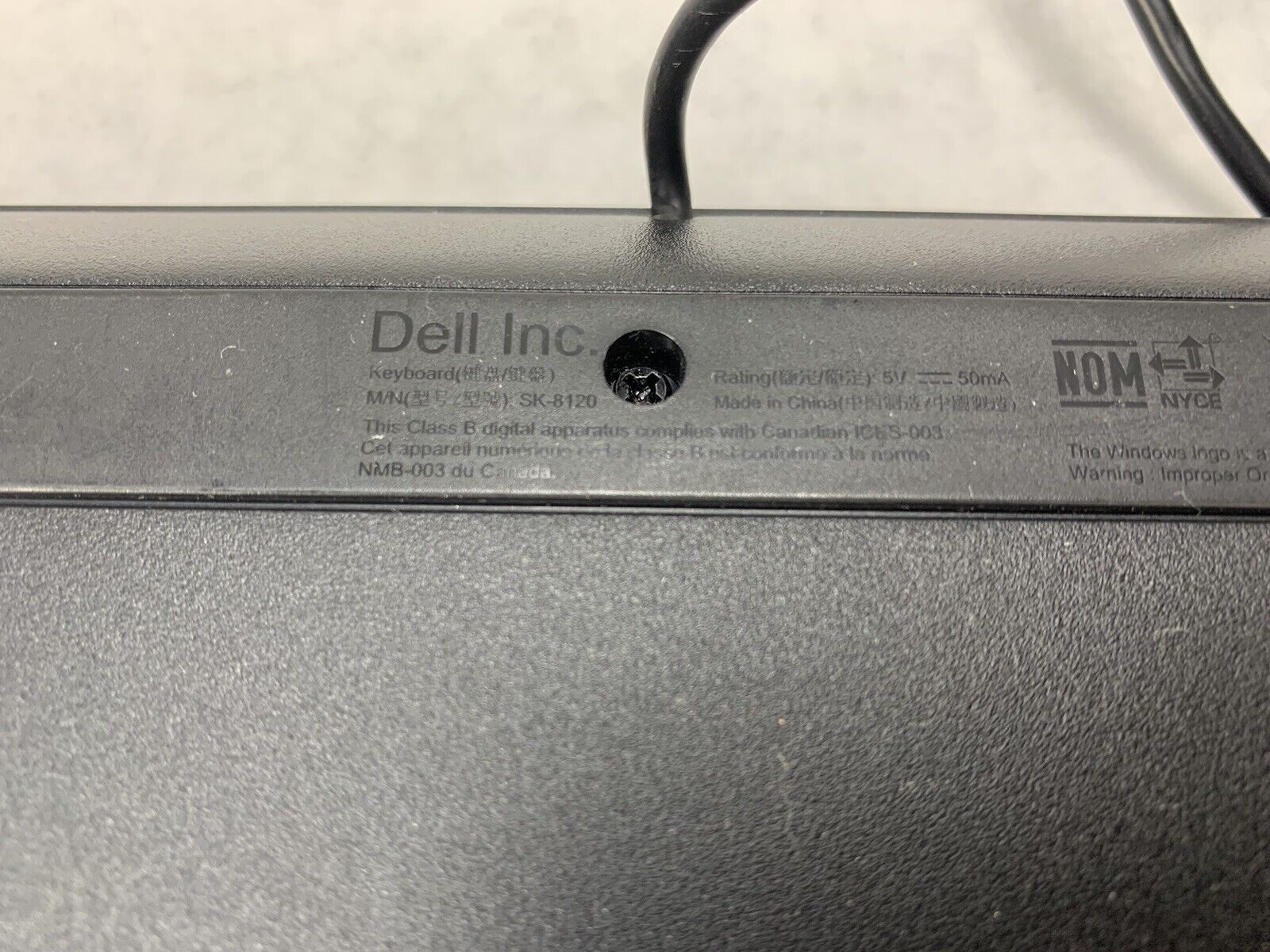 Dell Wired USB Keyboard KB212-B SK-8120 4G481/DJ454 5x