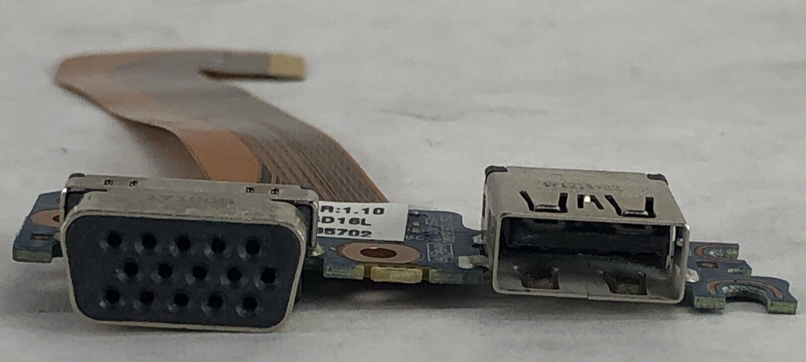 HP EliteBook 850 G3 G4 USB and VGA Interface Board and Ribbon Cable (Lot of 2)