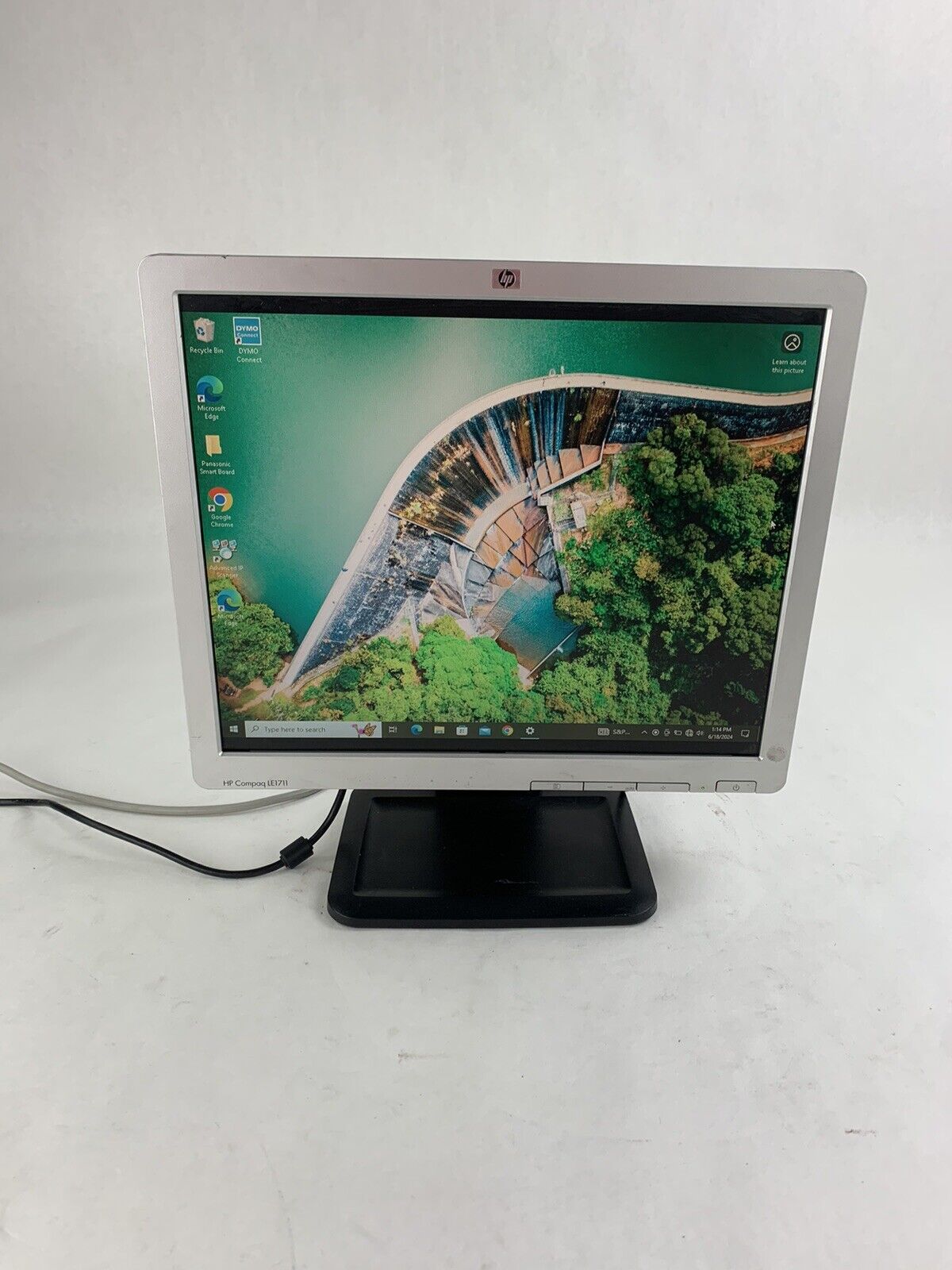 HP LE1711 LCD Monitor, 17" Screen, VGA Used