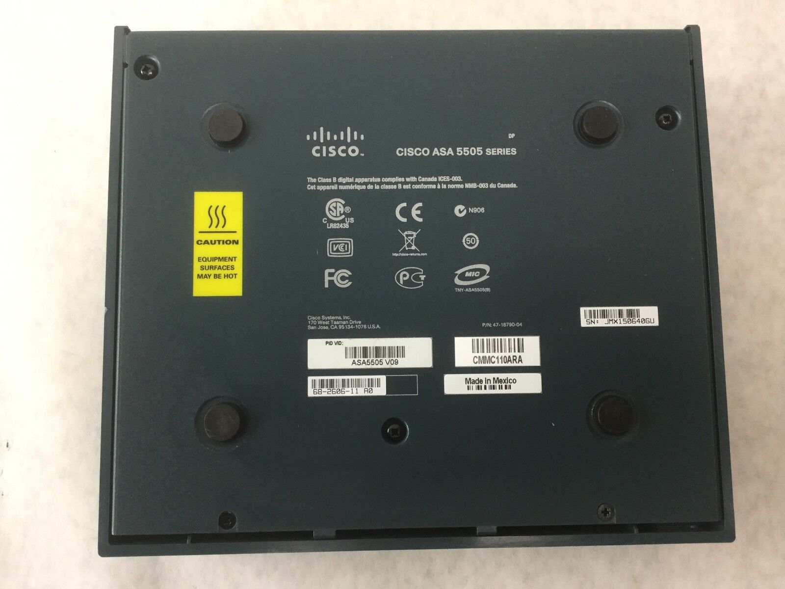 Cisco ASA 5505 V09 Series Adaptive Security Appliance