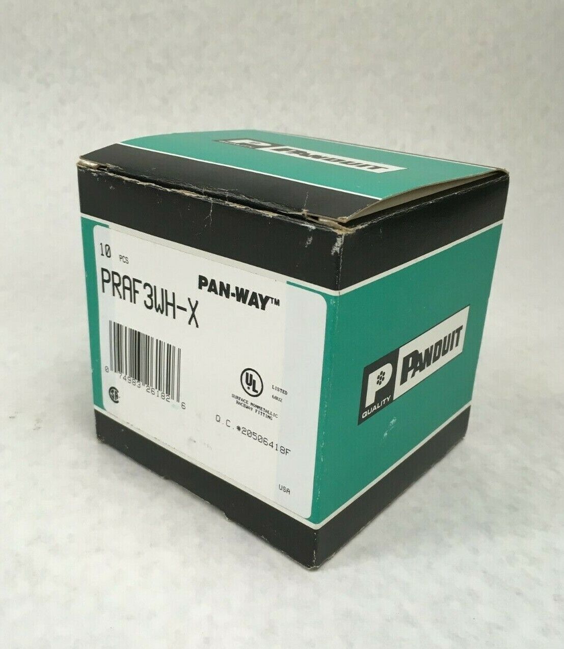 Panduit Pan-Way PRAF3WH-X Right Angle FIT PD3 (Box of 10)