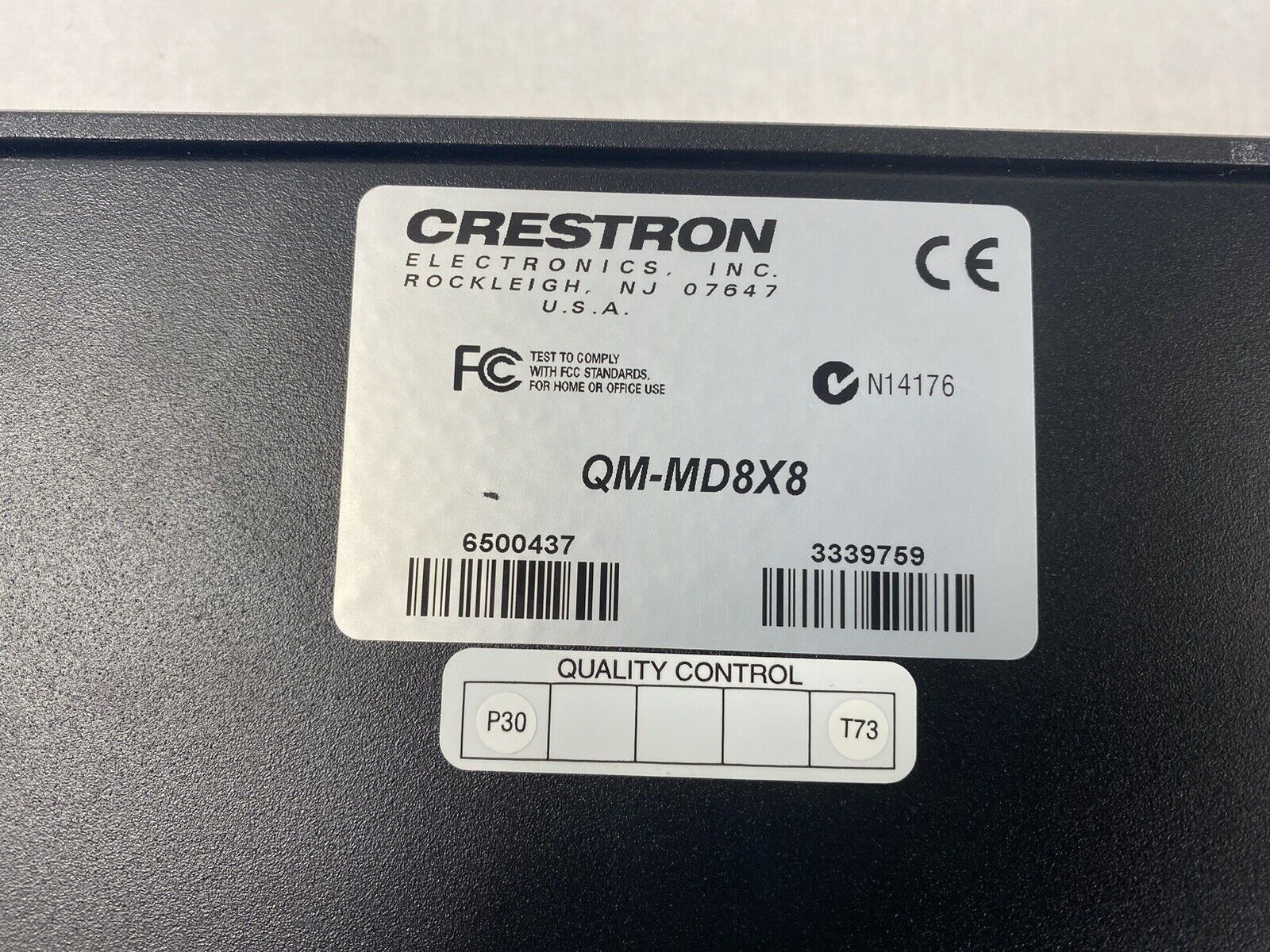 Crestron QM-MD8x8 Quick Media Switch Untested