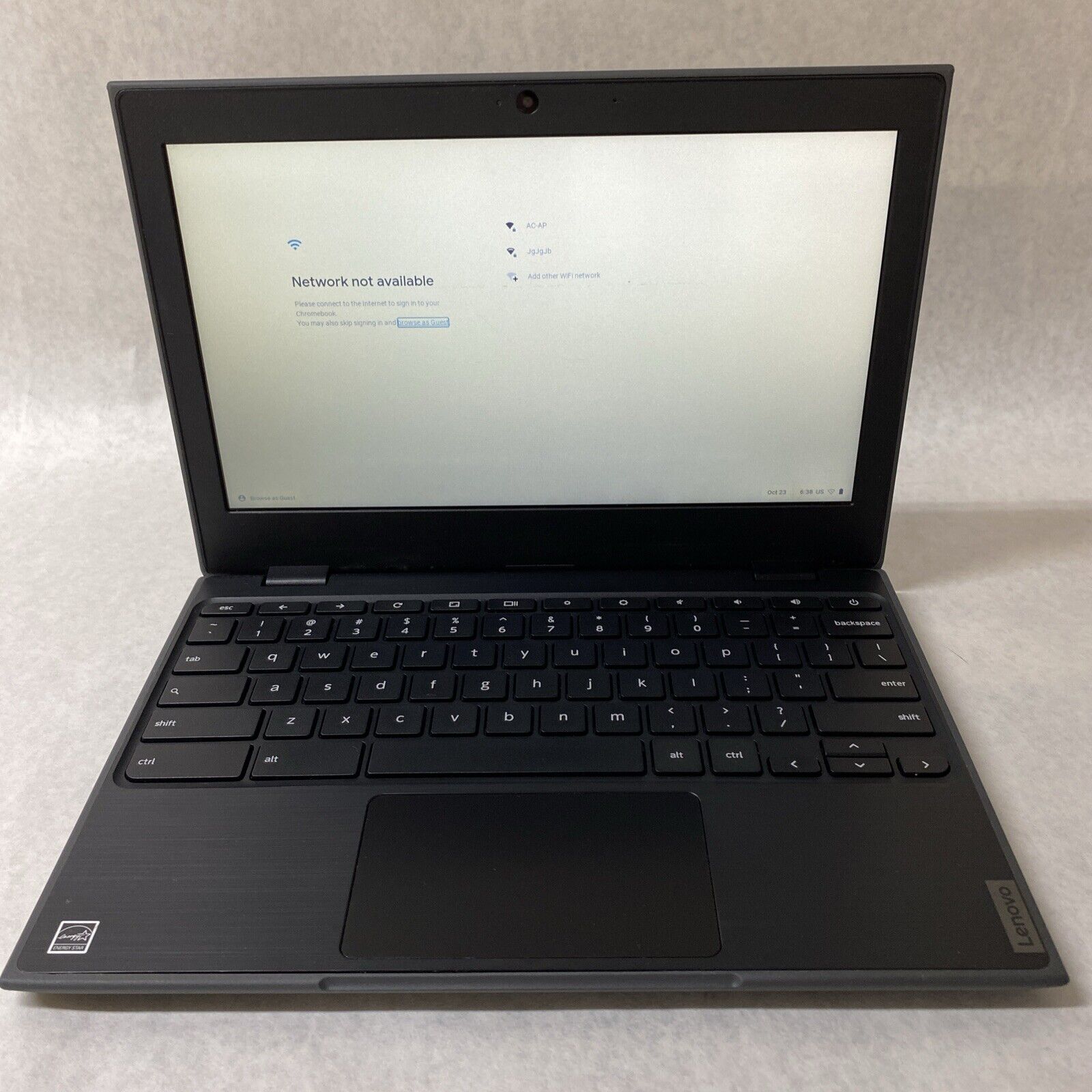 Lenovo 100e Chromebook AST 82CD 11.6" AMD A4-9120C 1.60GHz 4GB RAM 16GB No AC