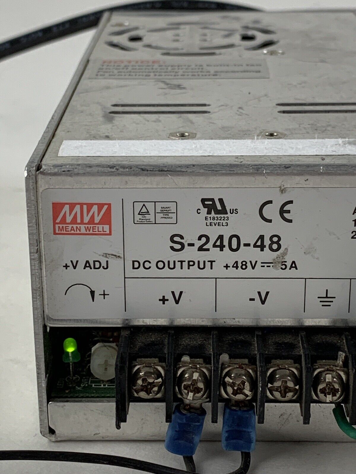 Meanwell Power Supply s-240-48 48V-5A Power Tested