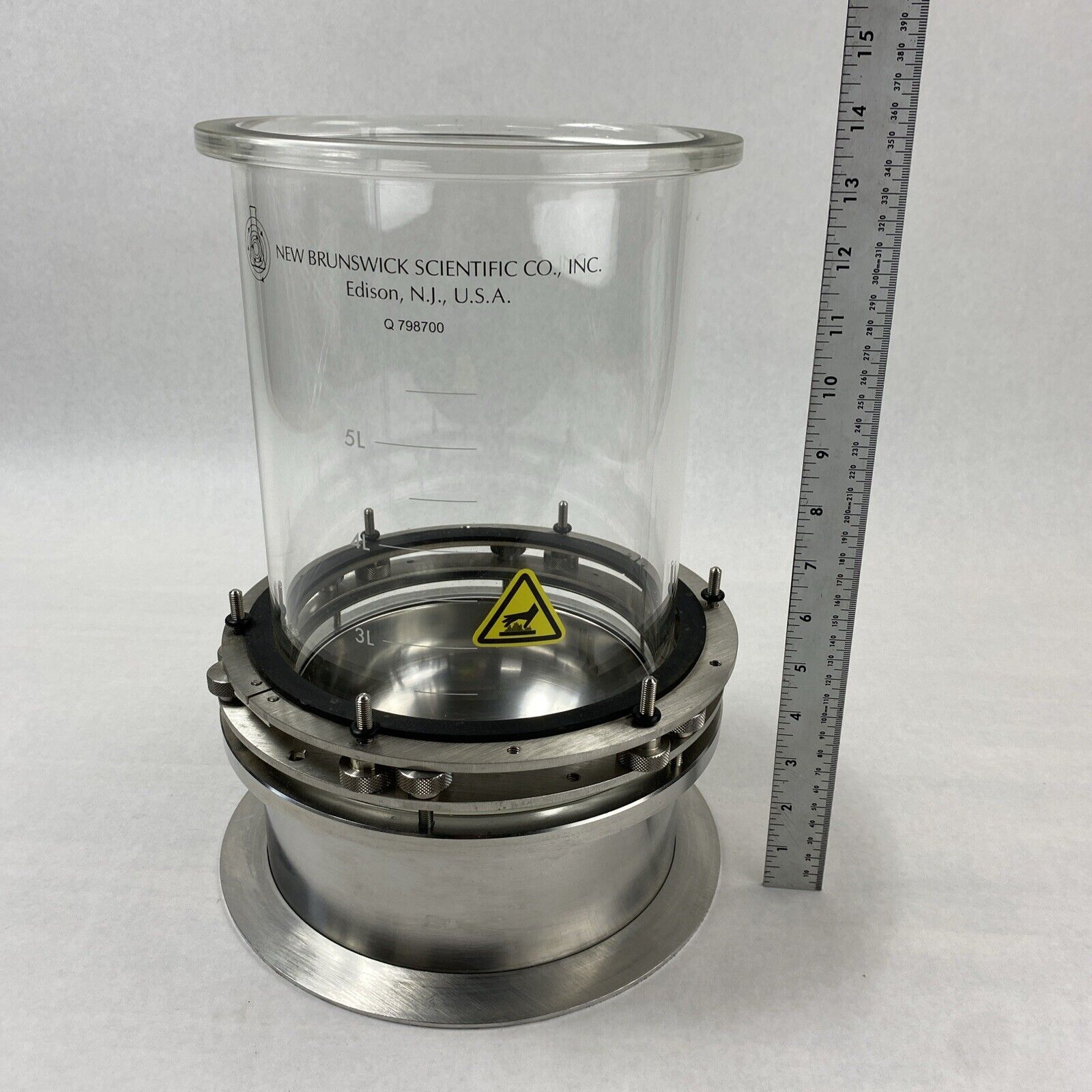 New Brunswick Scientific 5L Vessel Fermentor Bioreactor Q798700